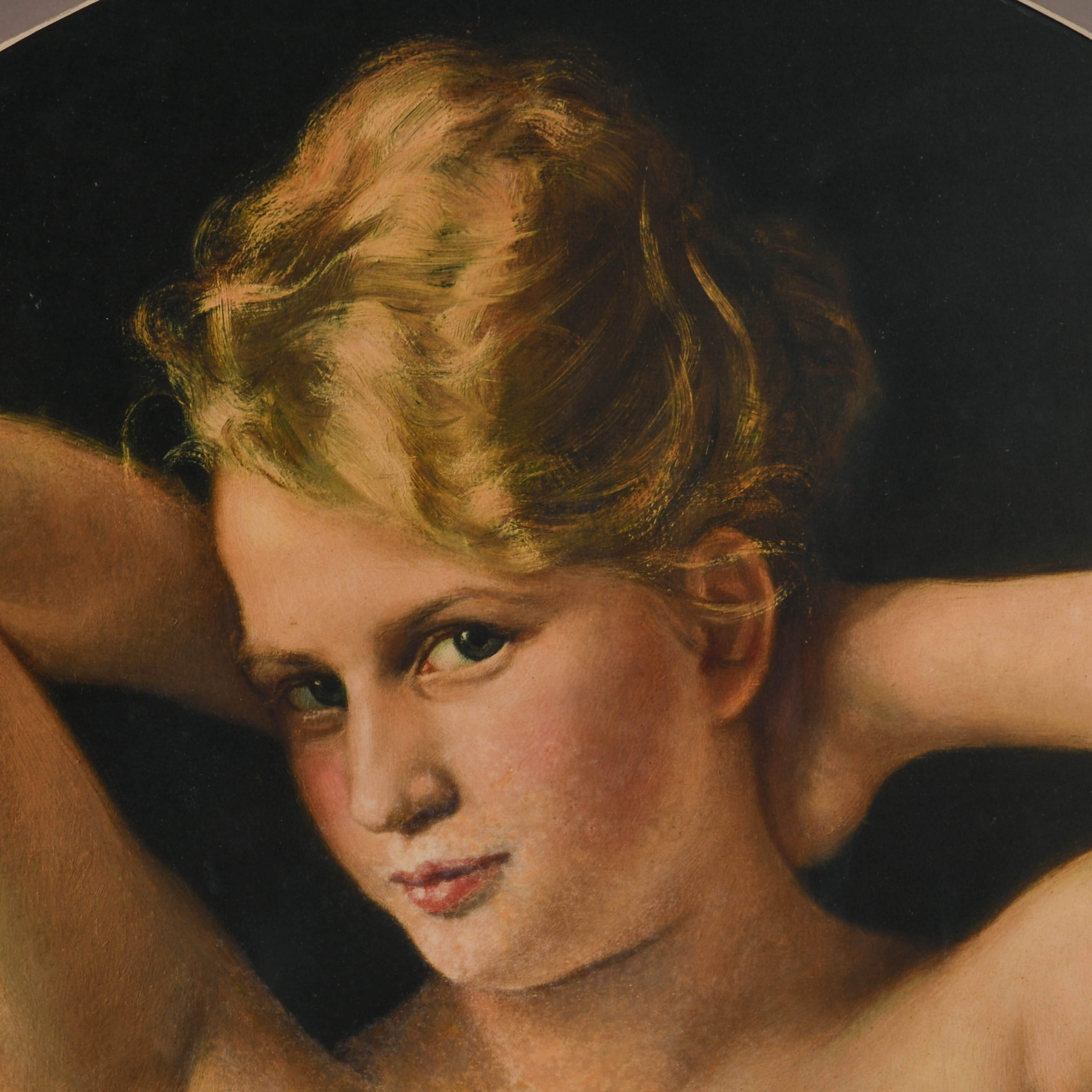 Framed After Alfred Meyer Bernburg Nude Print-2