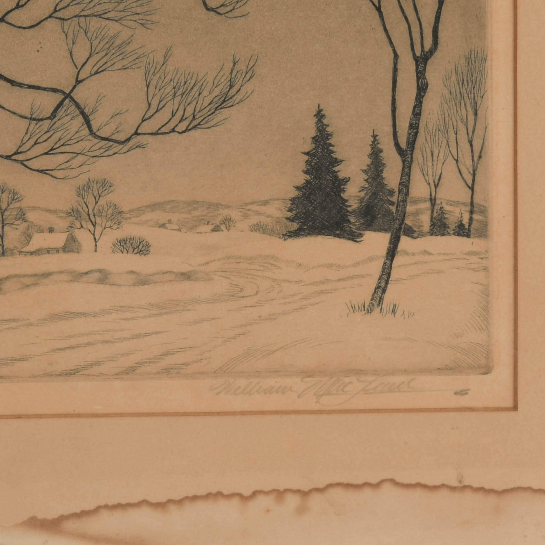 "The Sentinel" by William MacLean Original Etching-5