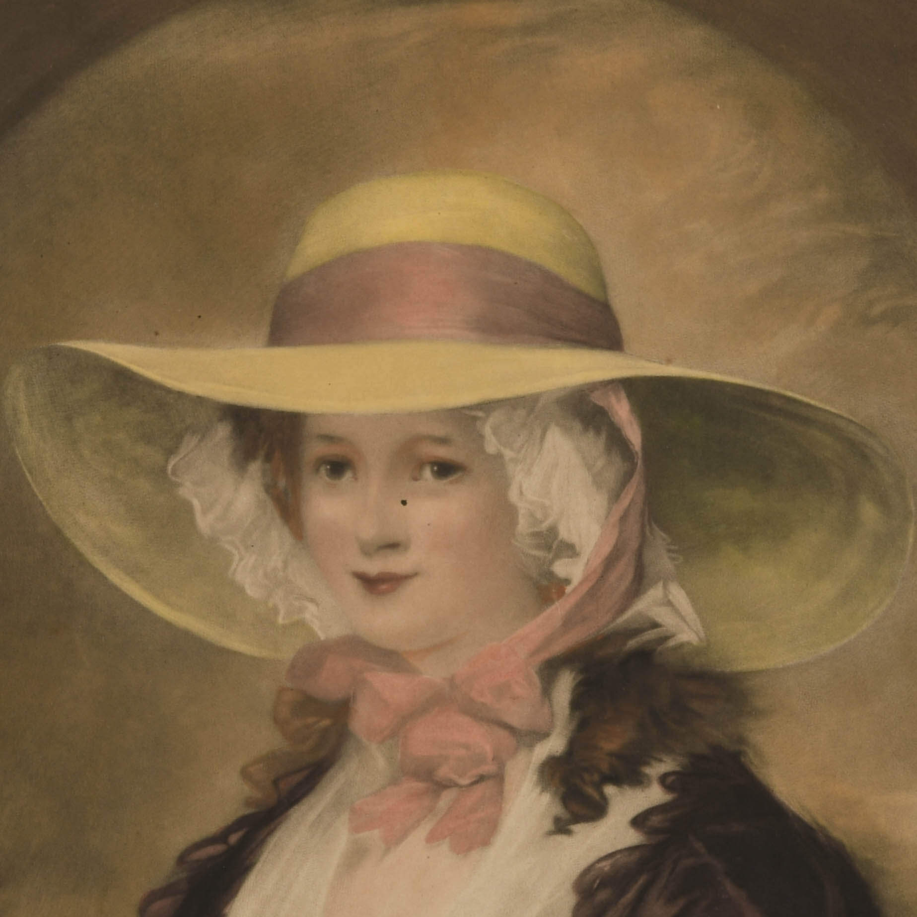 Framed "Miss Elizabeth Phelps" Mezzotint After Matthew William Peters-3
