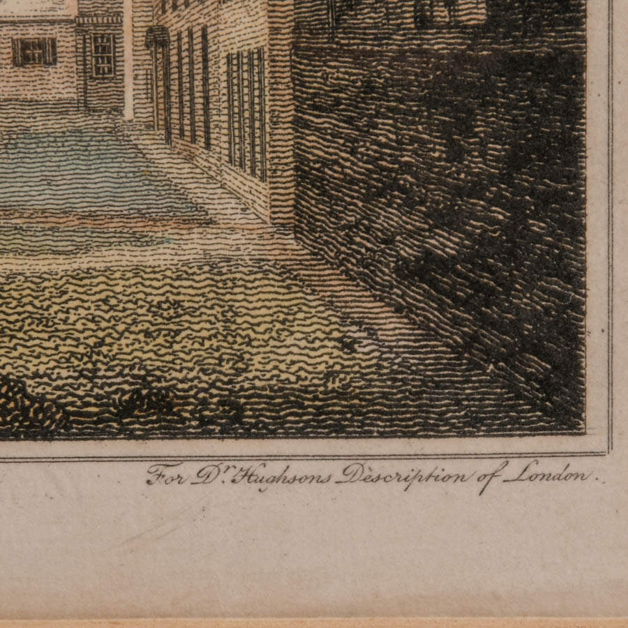 Antique Copper Engraving Hand-Colored "Scotland Yard"-5