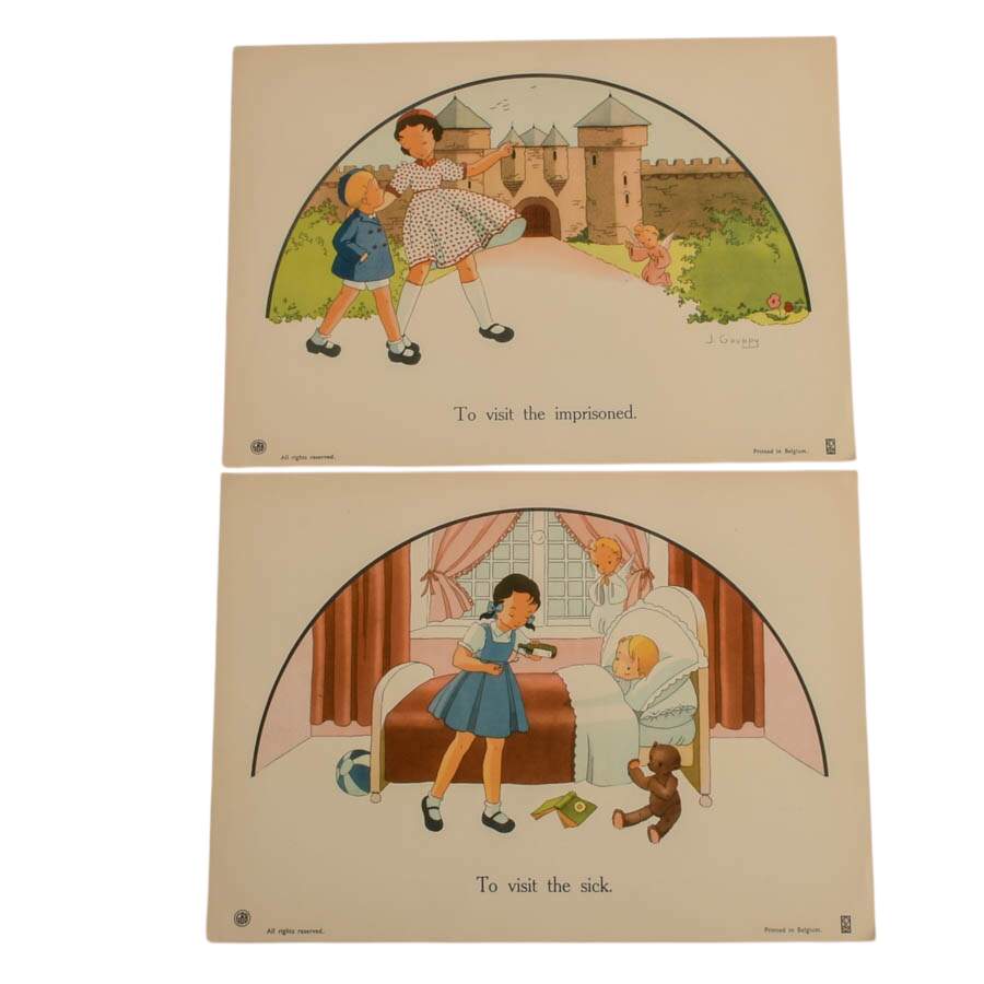 "The Seven Corporal Works of Mercy" Prints by J. Gouppy-4