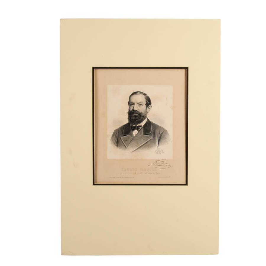 Portrait of Eduard Fischer, Austrian Bolzano-Merano Railway Director-1
