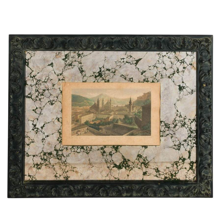 Antique Pair of Austrian Cityscape Engravings by Samuel Lacy-2