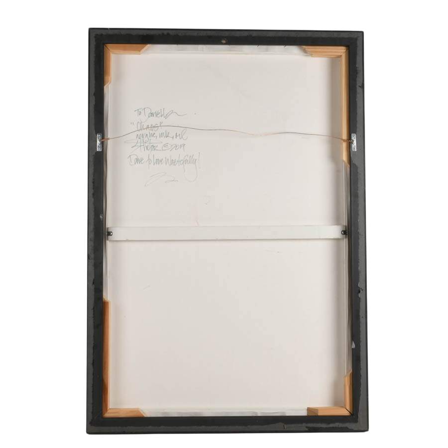 Signed and Inscribed Vic Lee "Chaos" Stretched Canvas Print-10