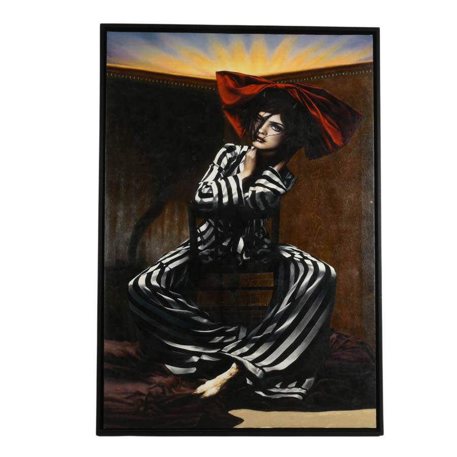 Signed and Inscribed Vic Lee "Chaos" Stretched Canvas Print-1