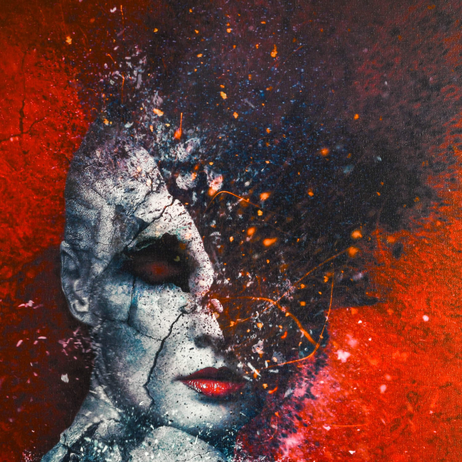 "Indifference" Giclee Print on Canvas After Mario Sánchez Nevado-2