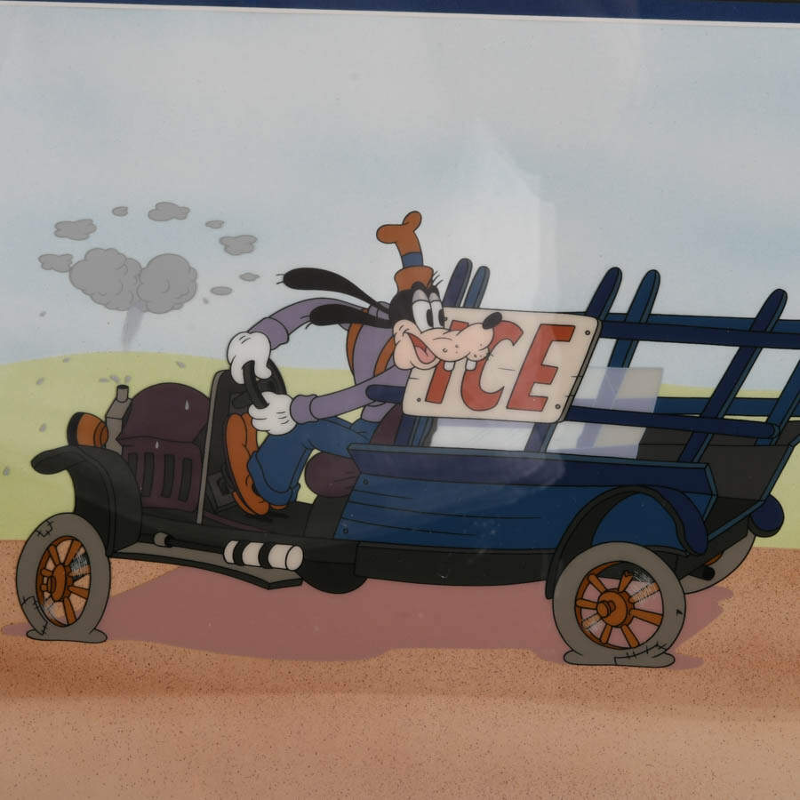 Framed Limited-Edition Walt Disney Moving Day Sericel "Goofy Delivery"-3