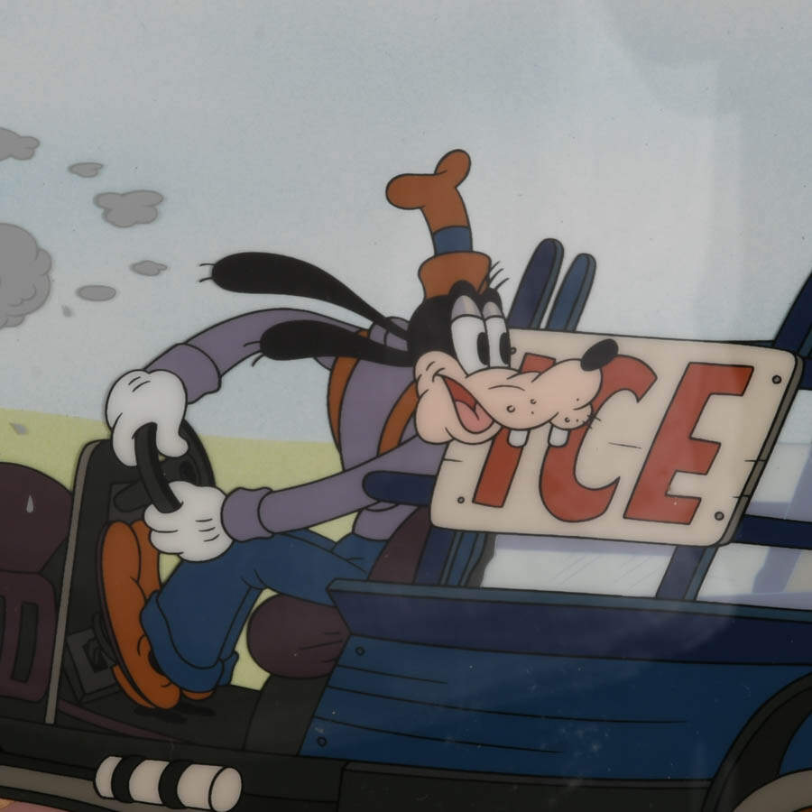 Framed Limited-Edition Walt Disney Moving Day Sericel "Goofy Delivery"-2