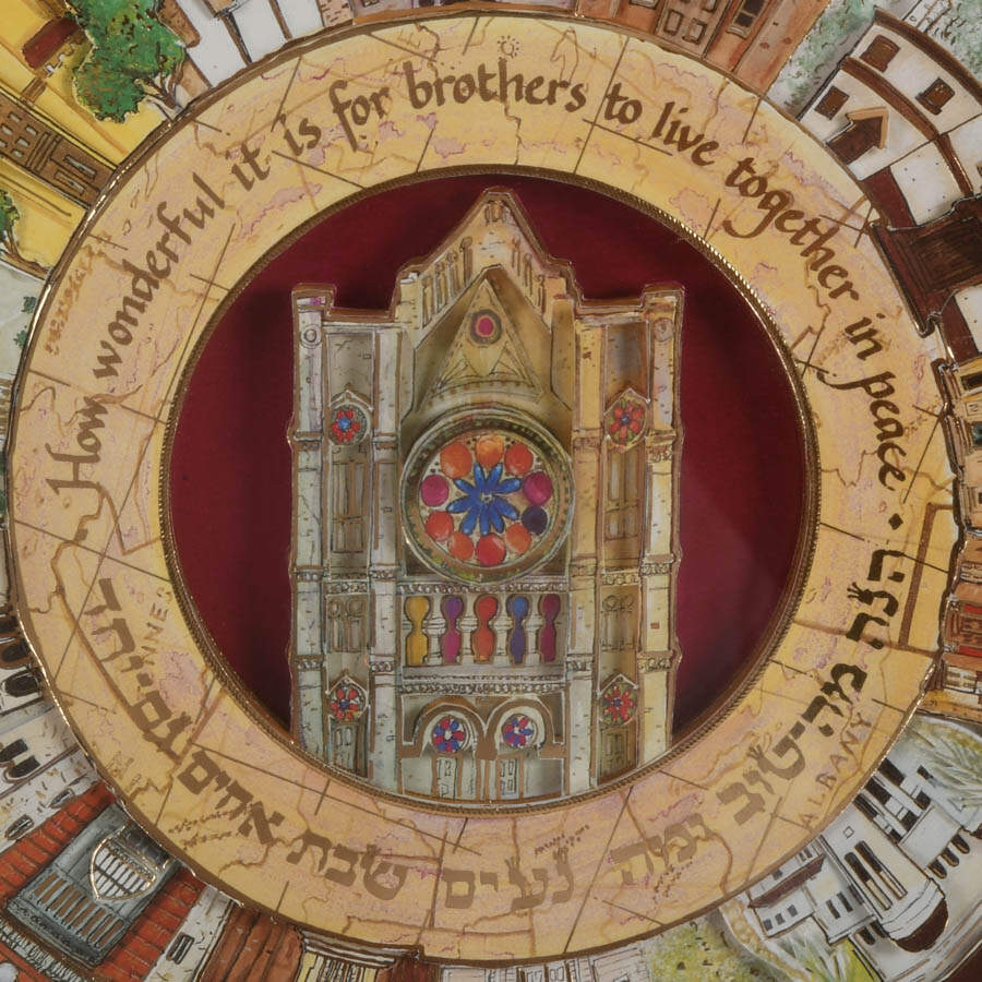 "Historical Synagogues of the USA" 3D Decoupage by Artist Nolan Anderson-4