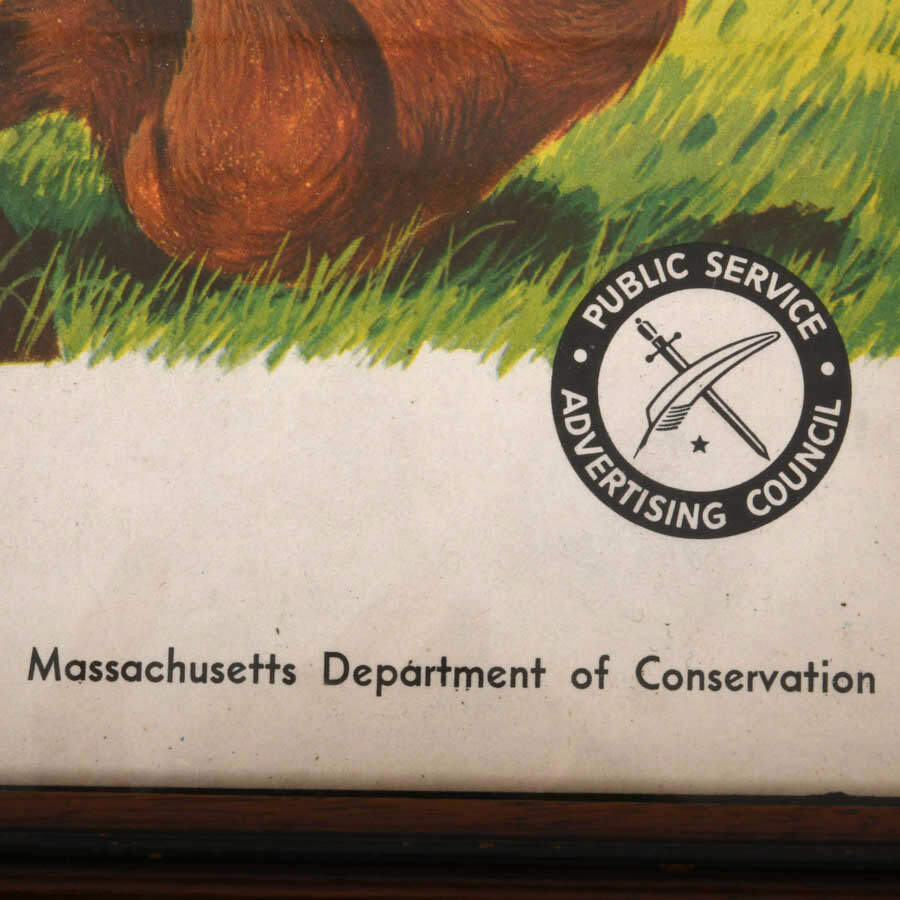 U.S. Department of Agriculture Forest Service Lithograph of Smokey Bear-5