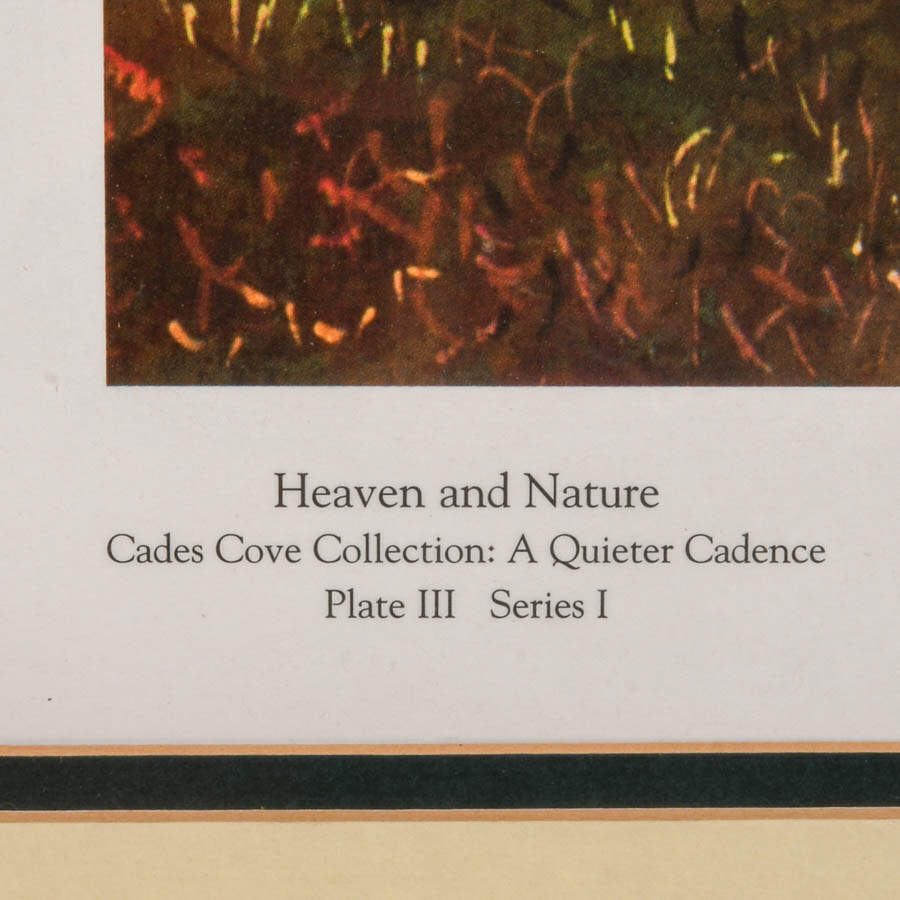 Framed "Heaven and Nature" Lithograph Print by Robert A. Tino with COA-5