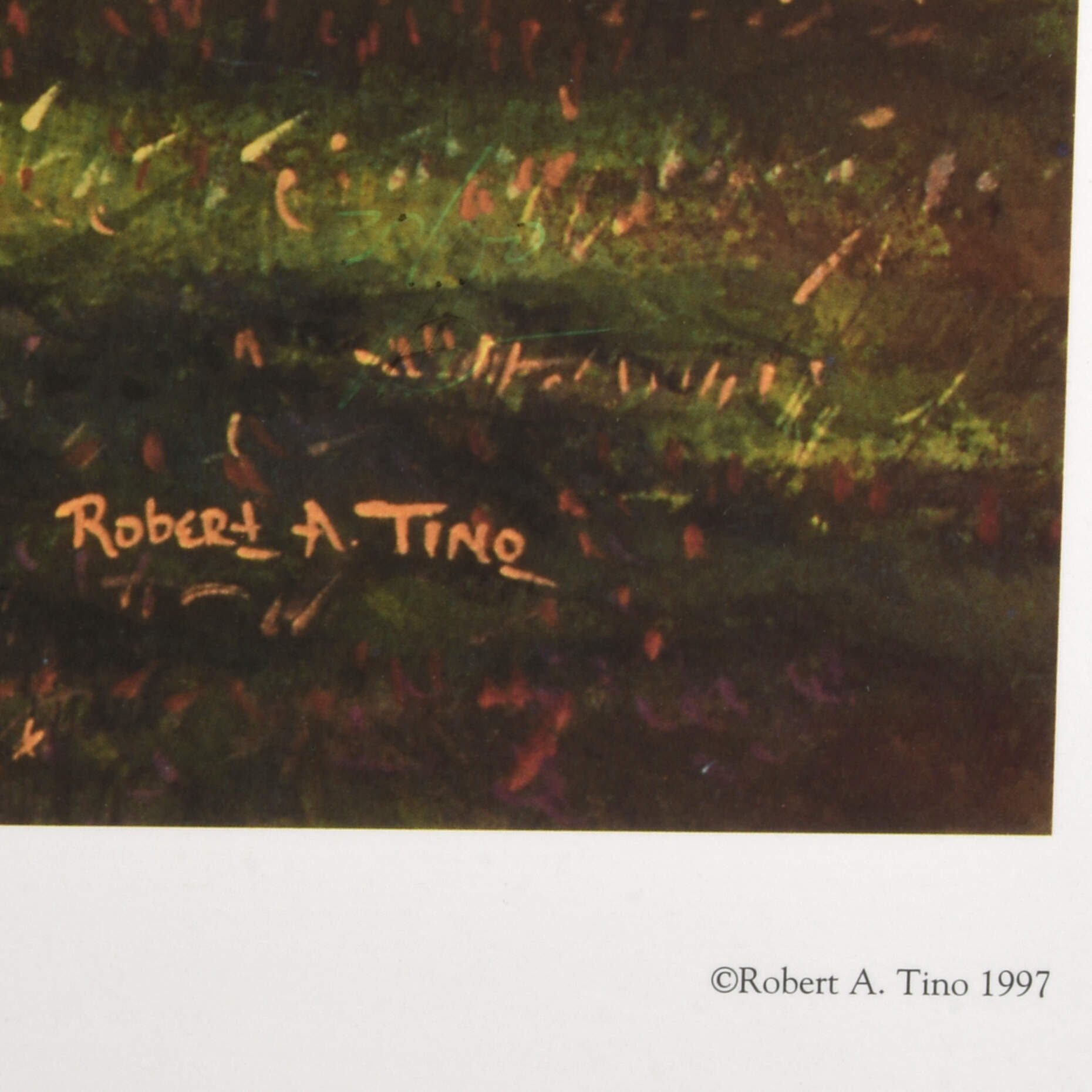 Framed "Heaven and Nature" Lithograph Print by Robert A. Tino with COA-4