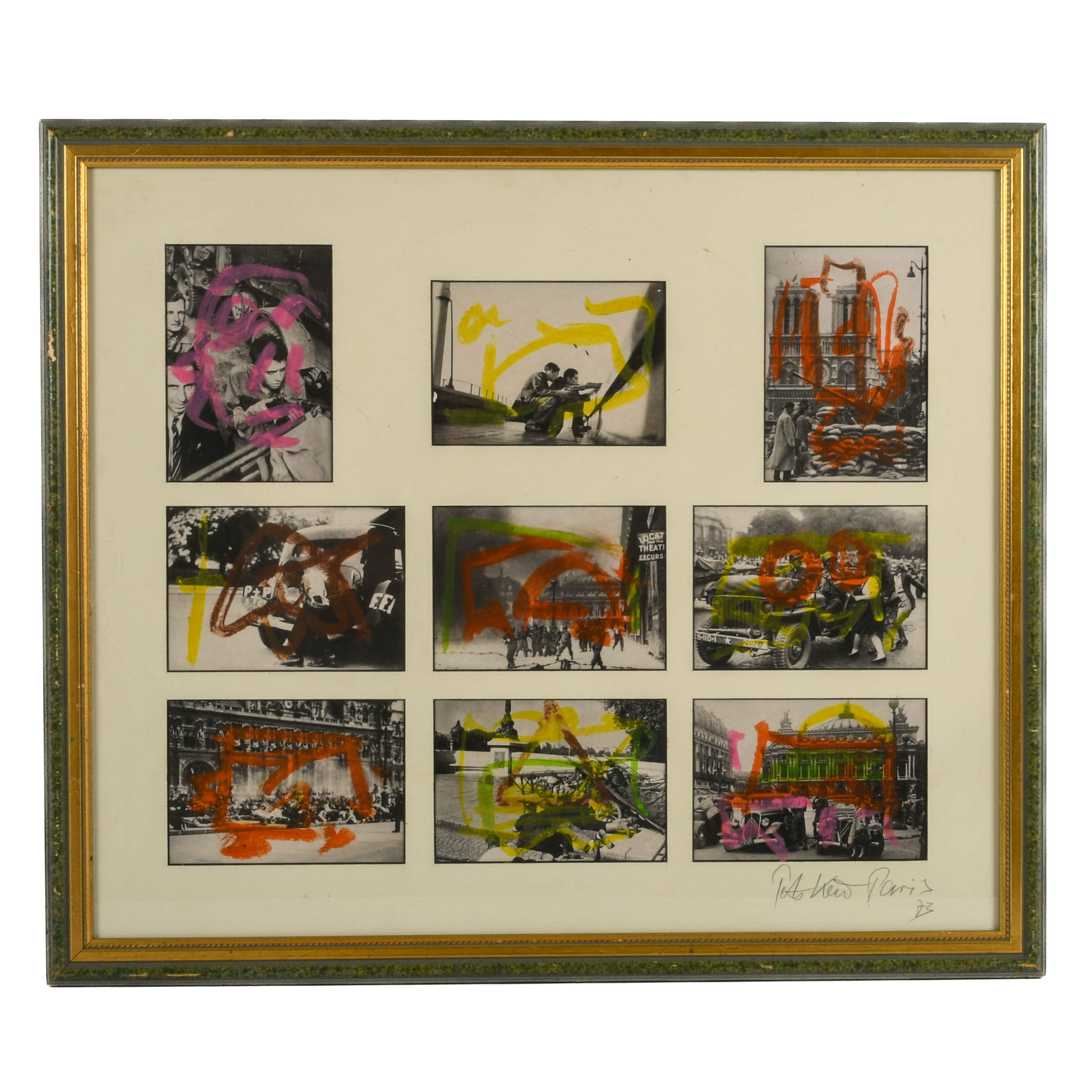 Framed Signed Robert Peter Keil Photographs "Rebel Rebels, Paris 1972"-1