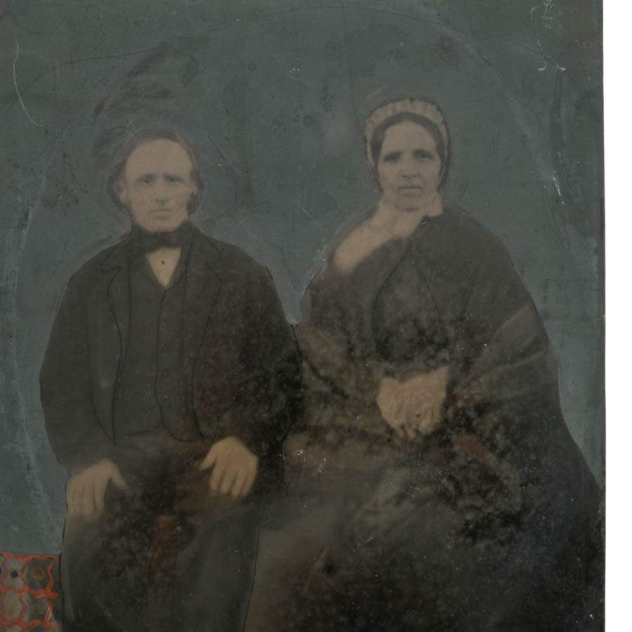 Pair of Antique Tintype Photographs-6