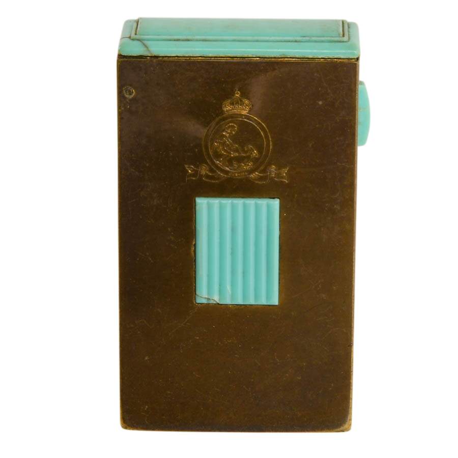 Art Deco Coty Brass and Bakelite Perfume Bottle Case-1