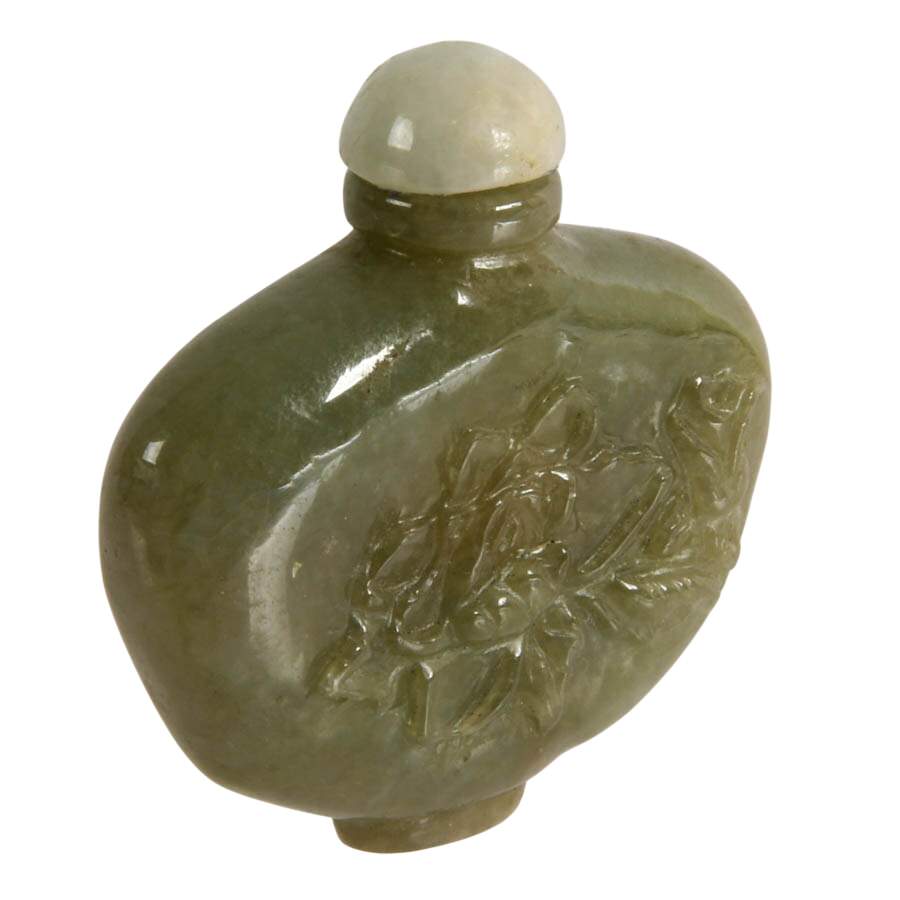 Chinese Nephrite Jade Perfume Bottle-3