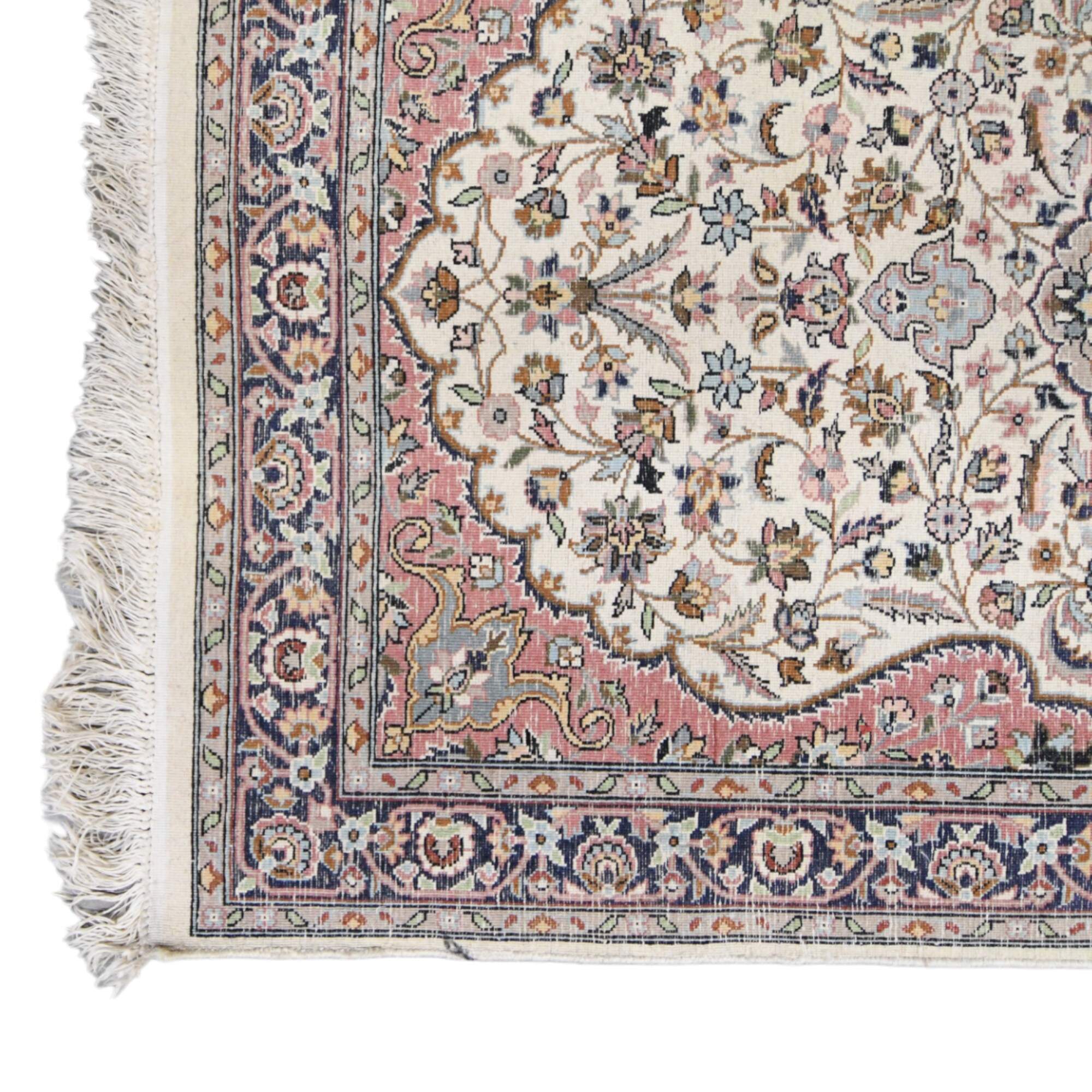 Persian Lachak Toranj Medallion Wool Runner Rug-3