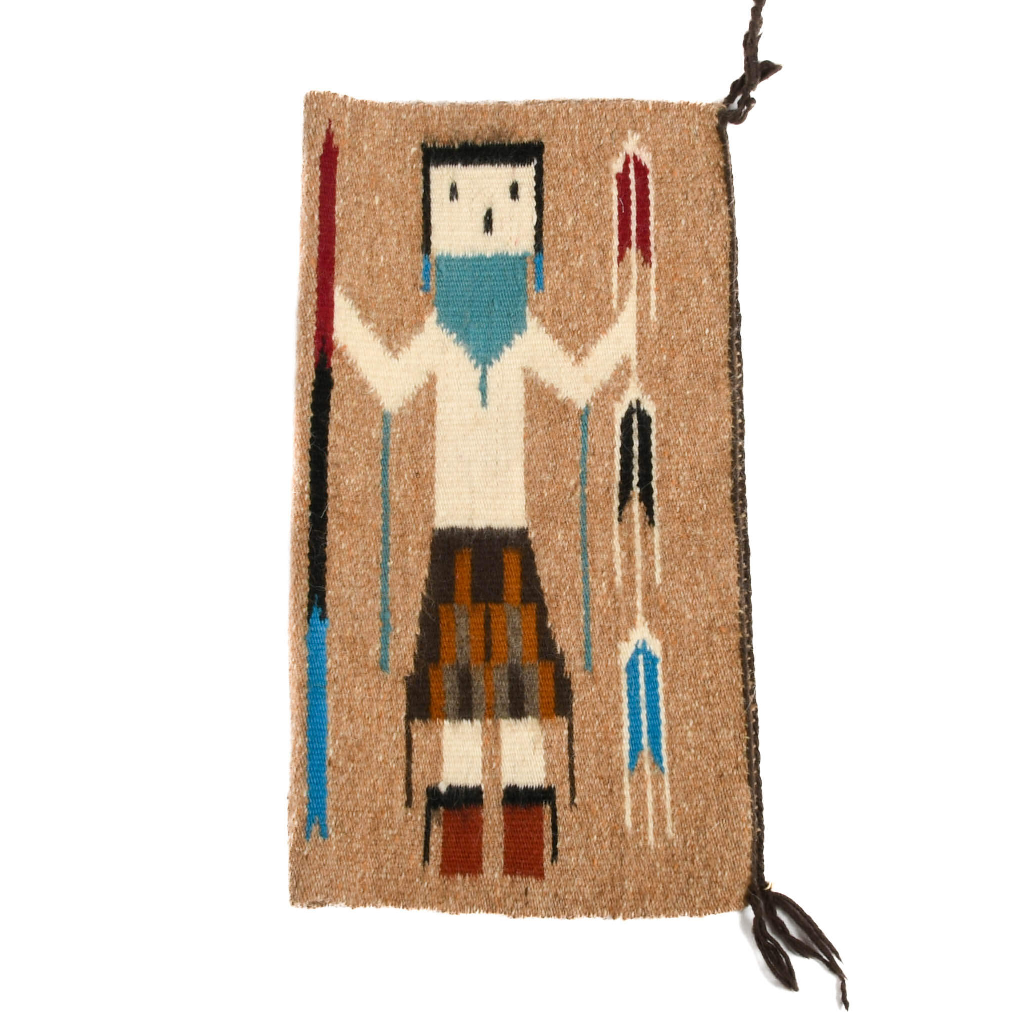 New Mexican Hand-Woven Navajo Yei Rug-5