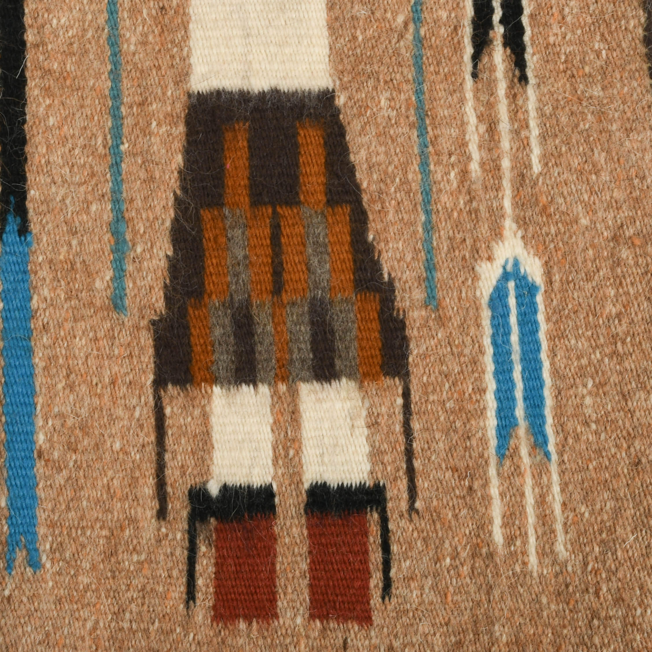New Mexican Hand-Woven Navajo Yei Rug-4