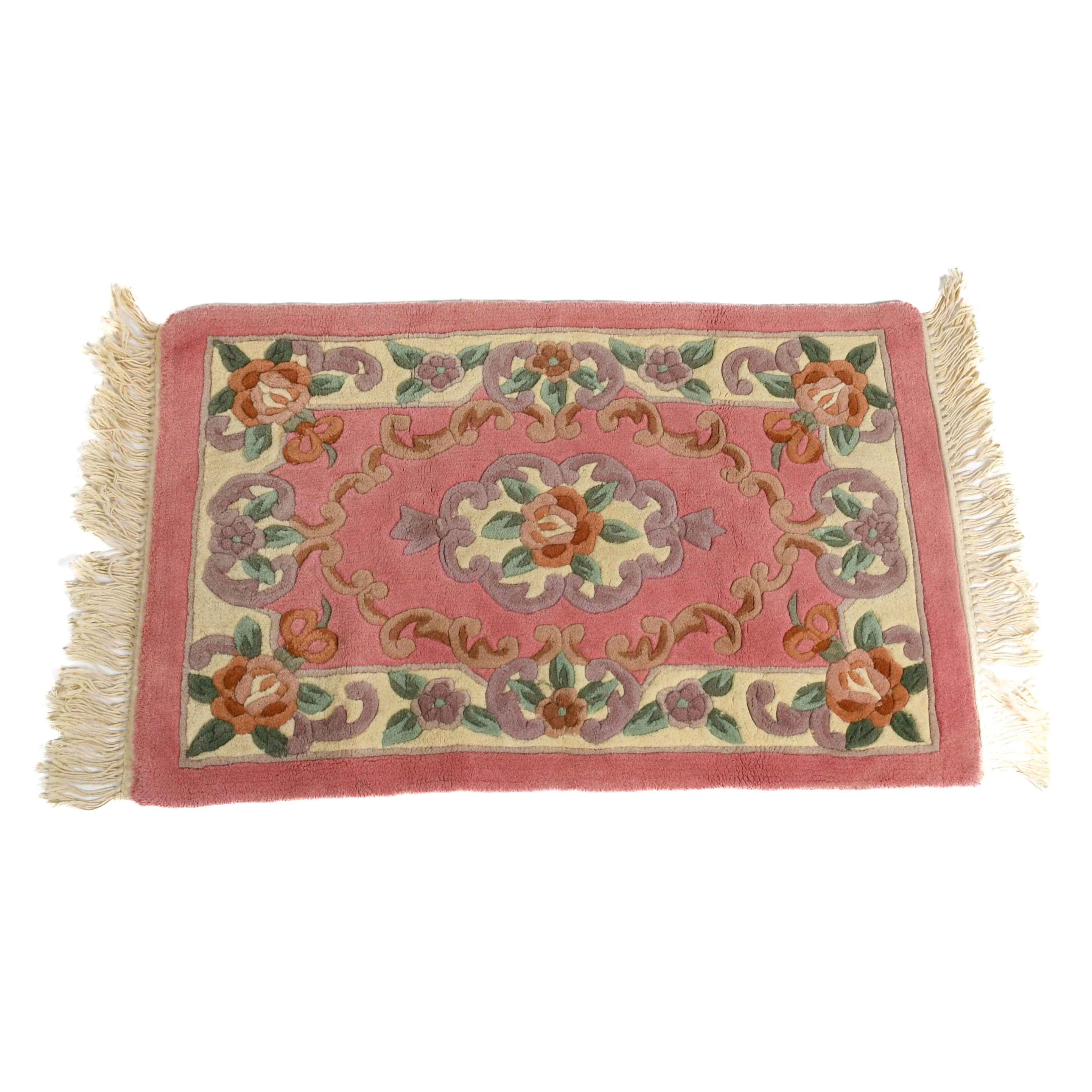 Aubusson-Style Accent Rug-1