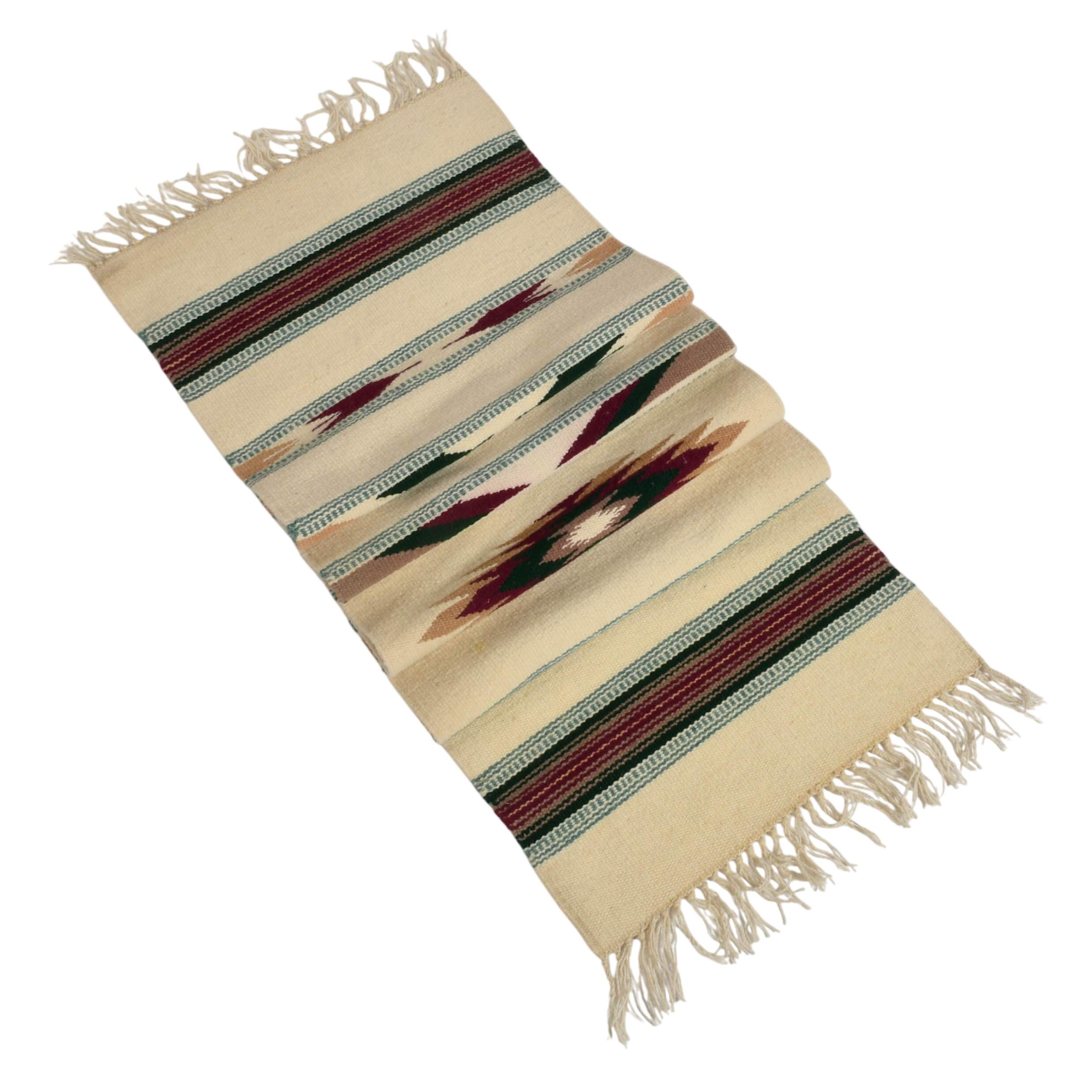 Native Hand-Woven Wool Runner Rug-5