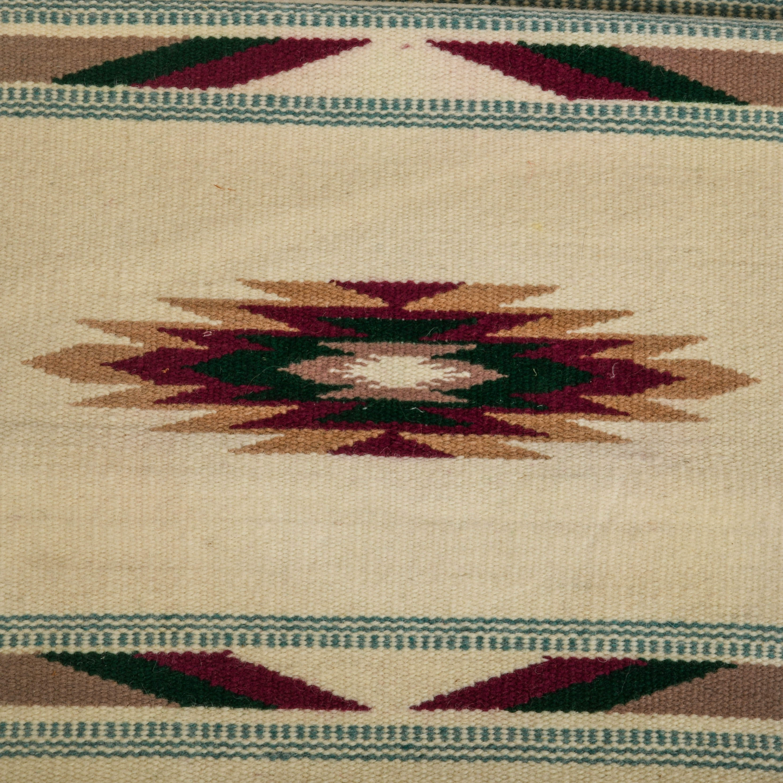 Native Hand-Woven Wool Runner Rug-3