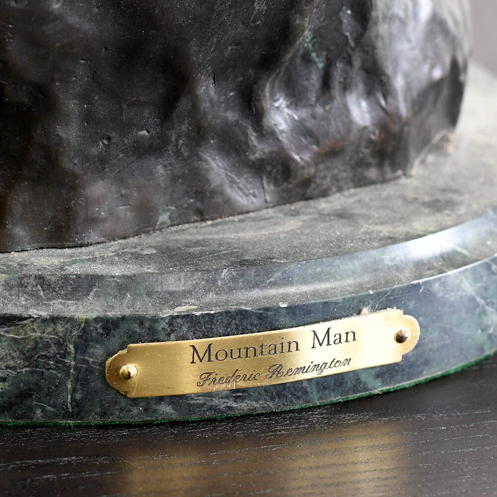 Bronze Mountain Man Sculpture After Frederic Remington-6