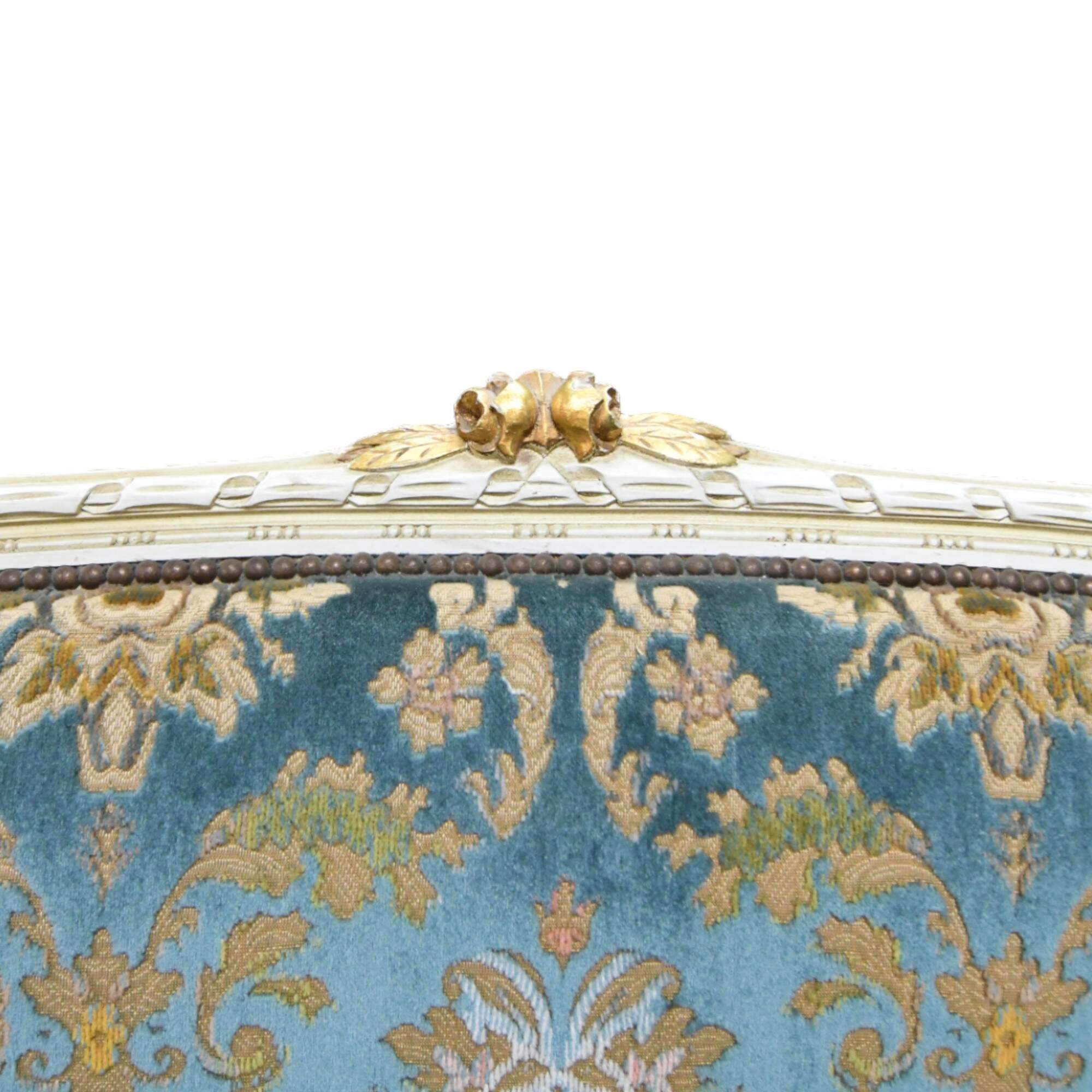French Louis XVI Carved Wood Settee-7