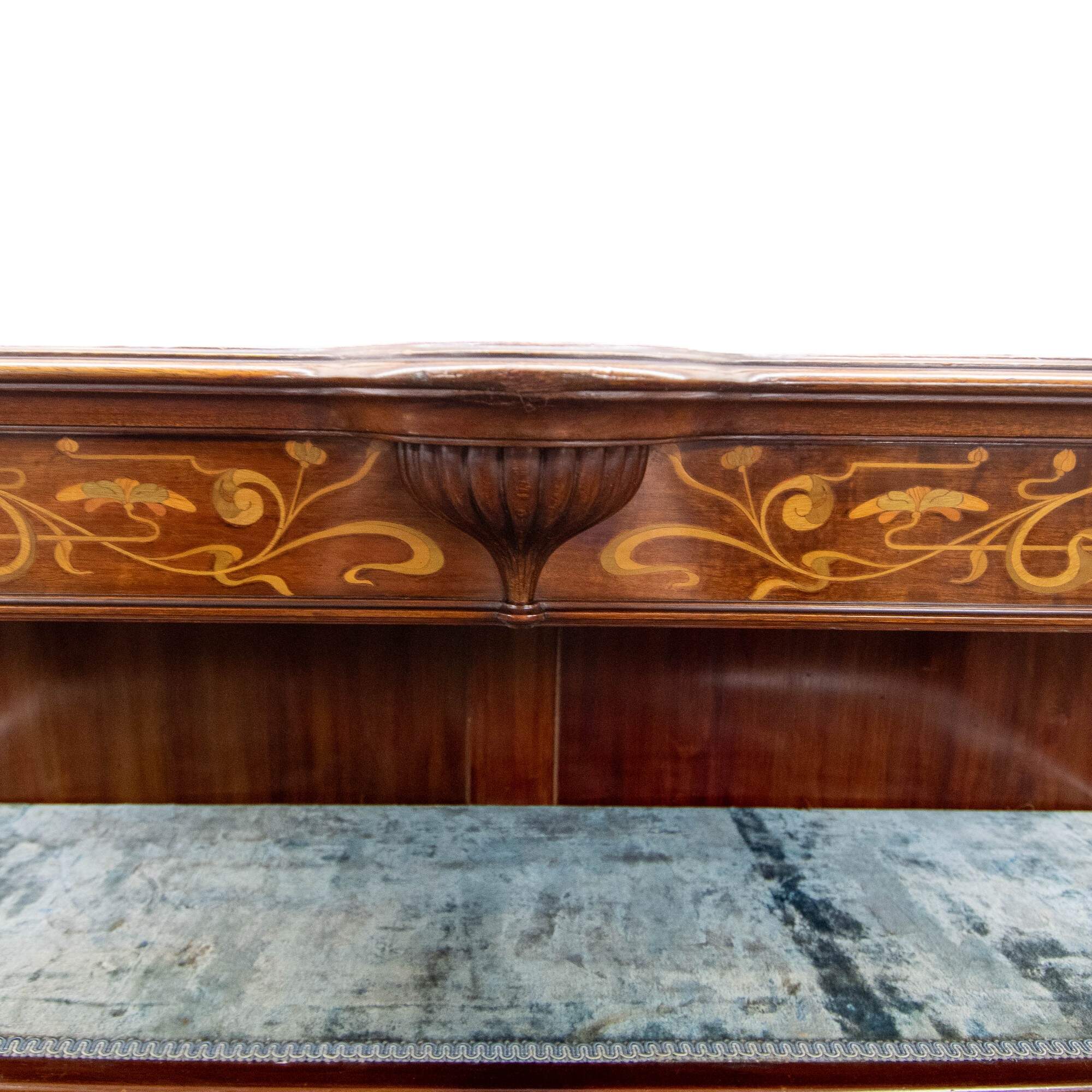 Art Nouveau Inlaid Display Cabinet-6