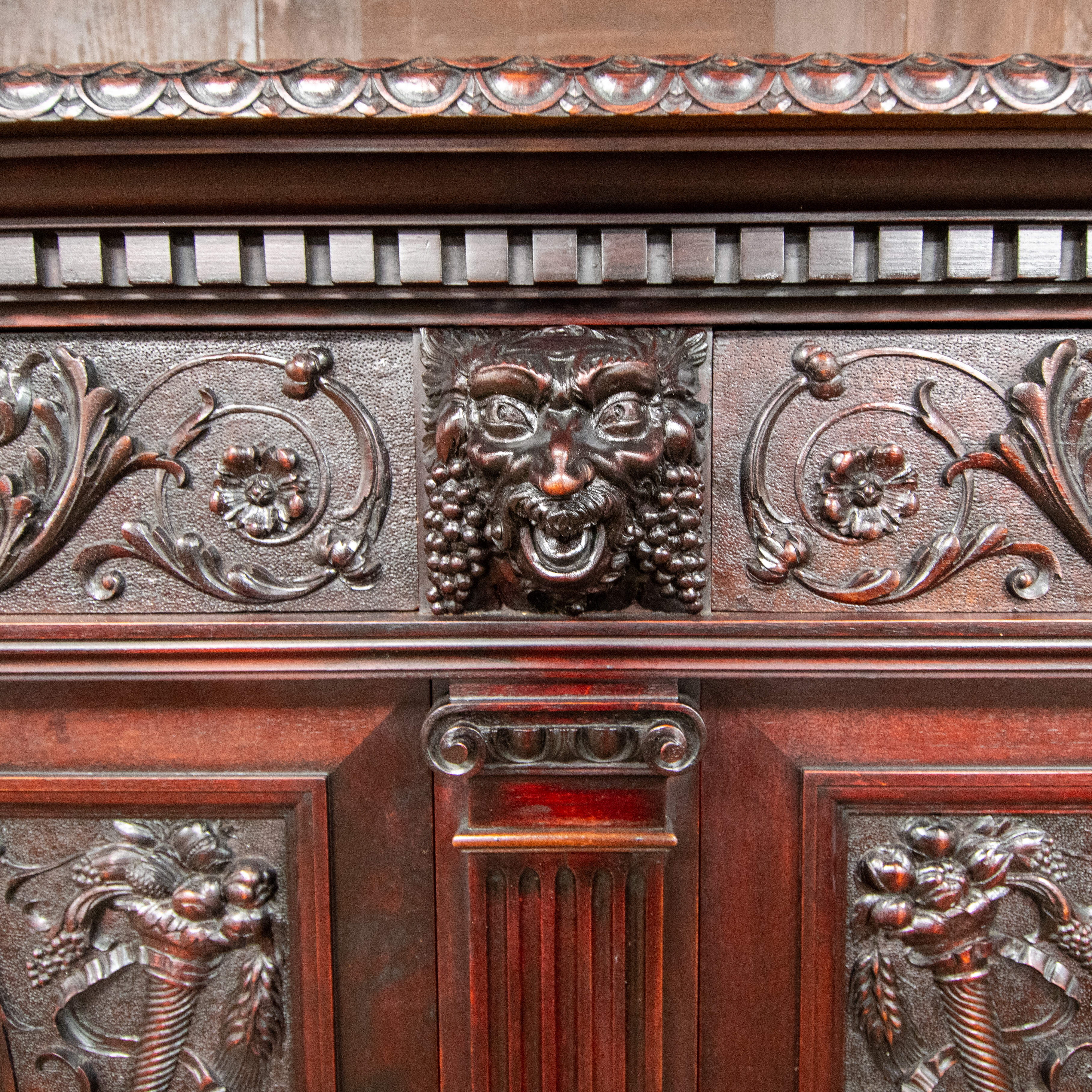 Antique Daghia Wood Display Cabinet-6