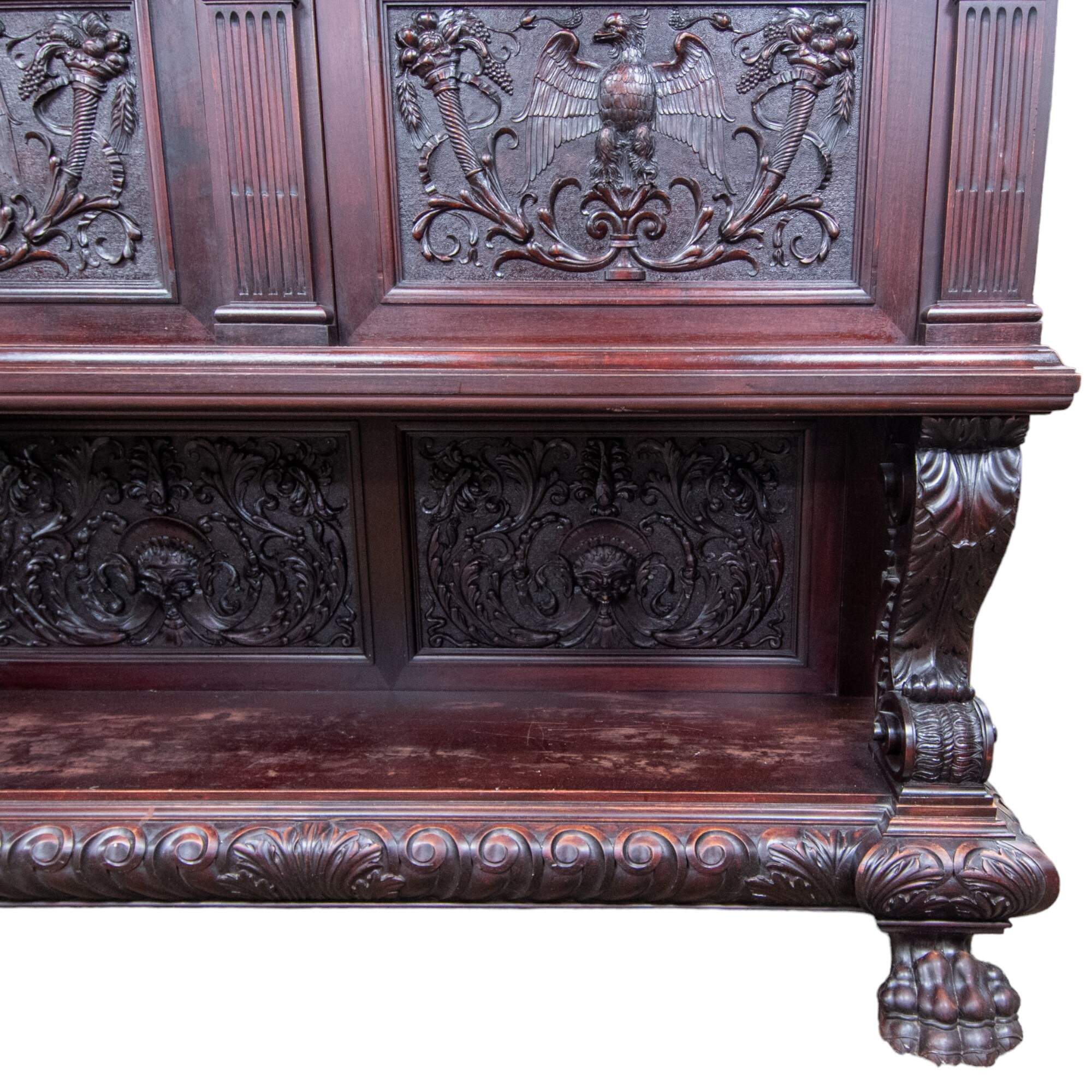 Antique Daghia Wood Display Cabinet-5