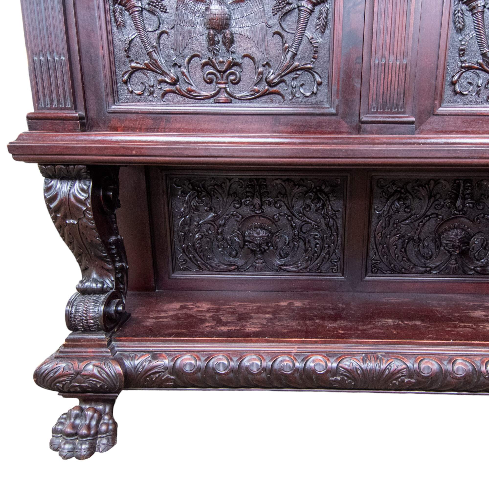 Antique Daghia Wood Display Cabinet-4