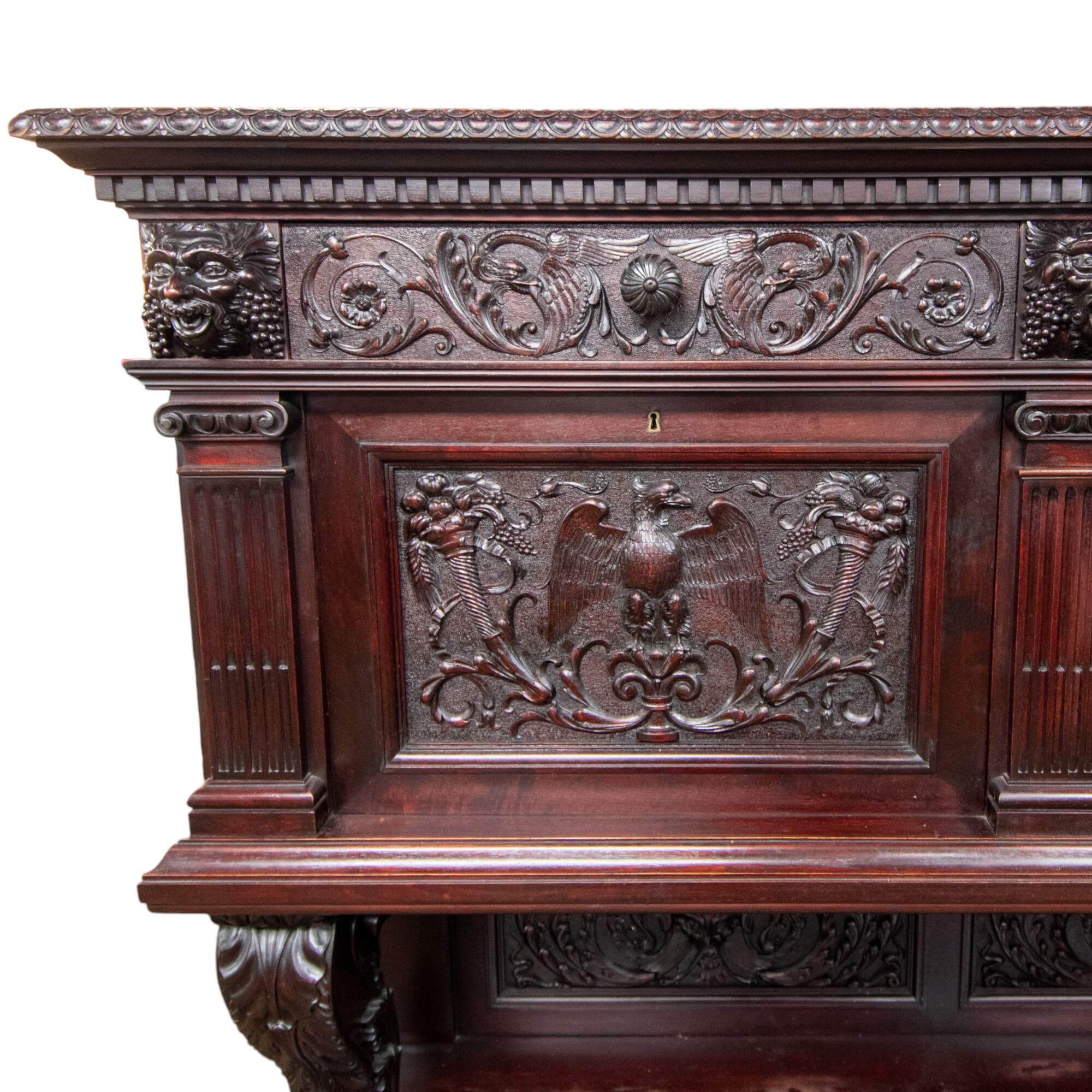 Antique Daghia Wood Display Cabinet-3