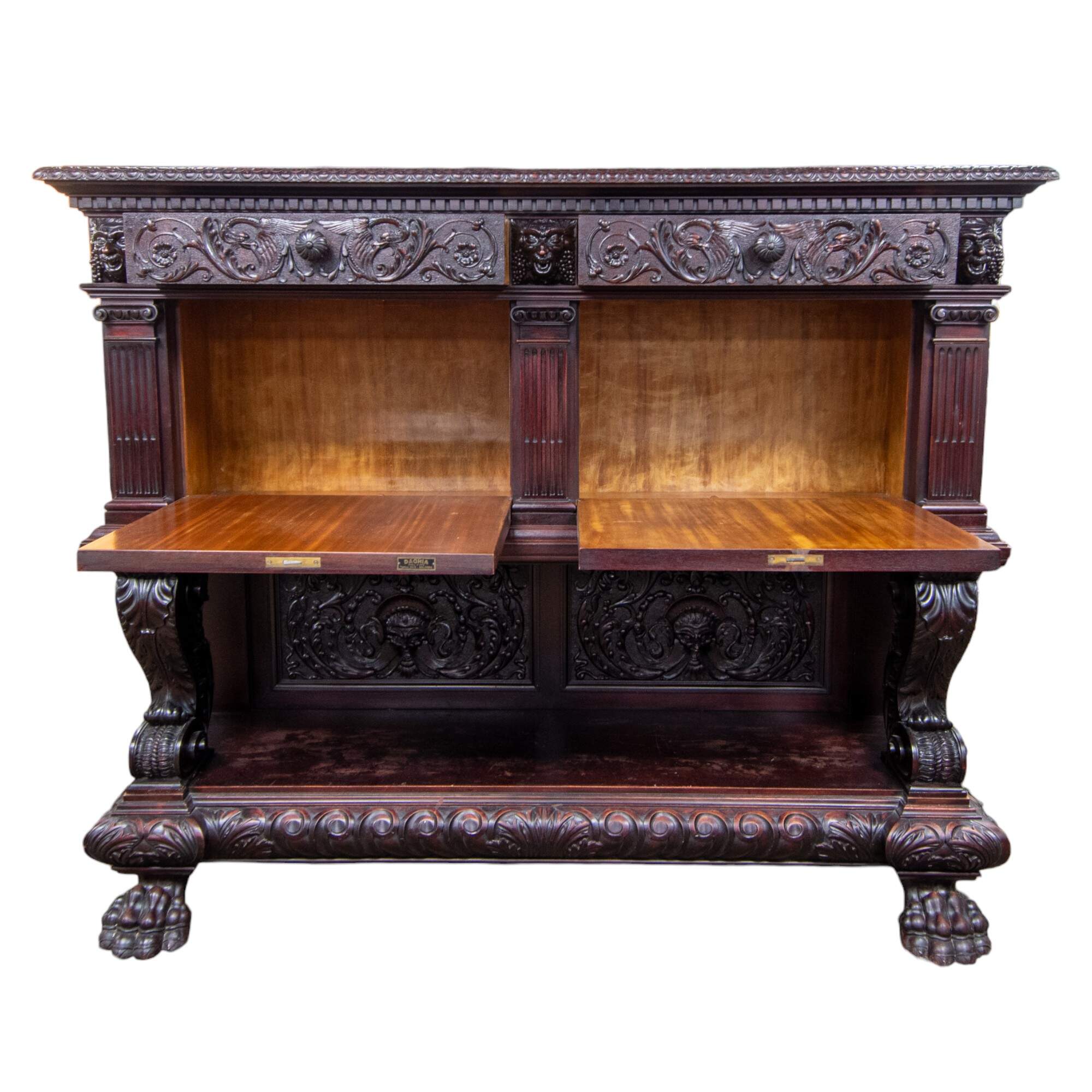Antique Daghia Wood Display Cabinet-2