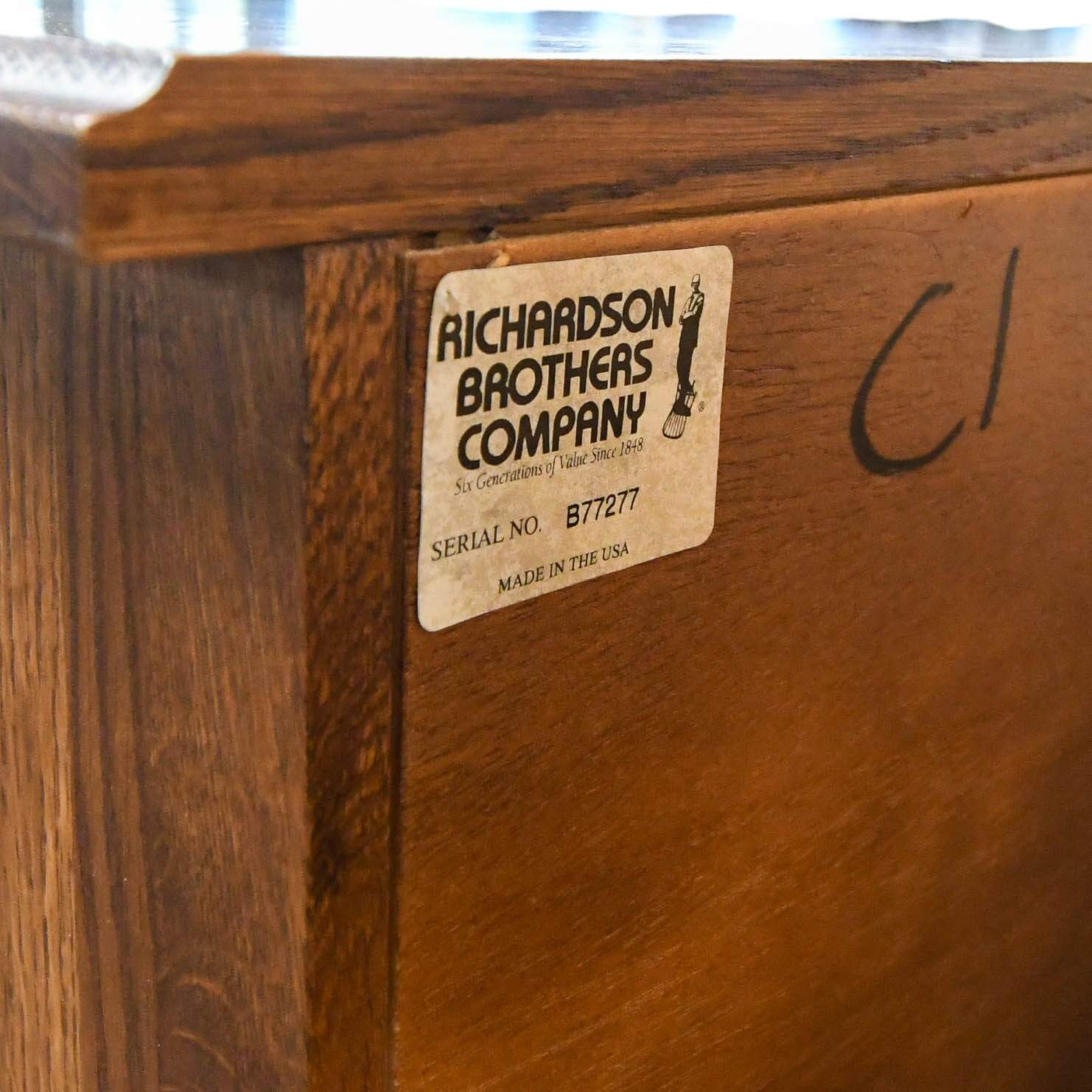 Vintage Oak 7 Drawer Chest-10