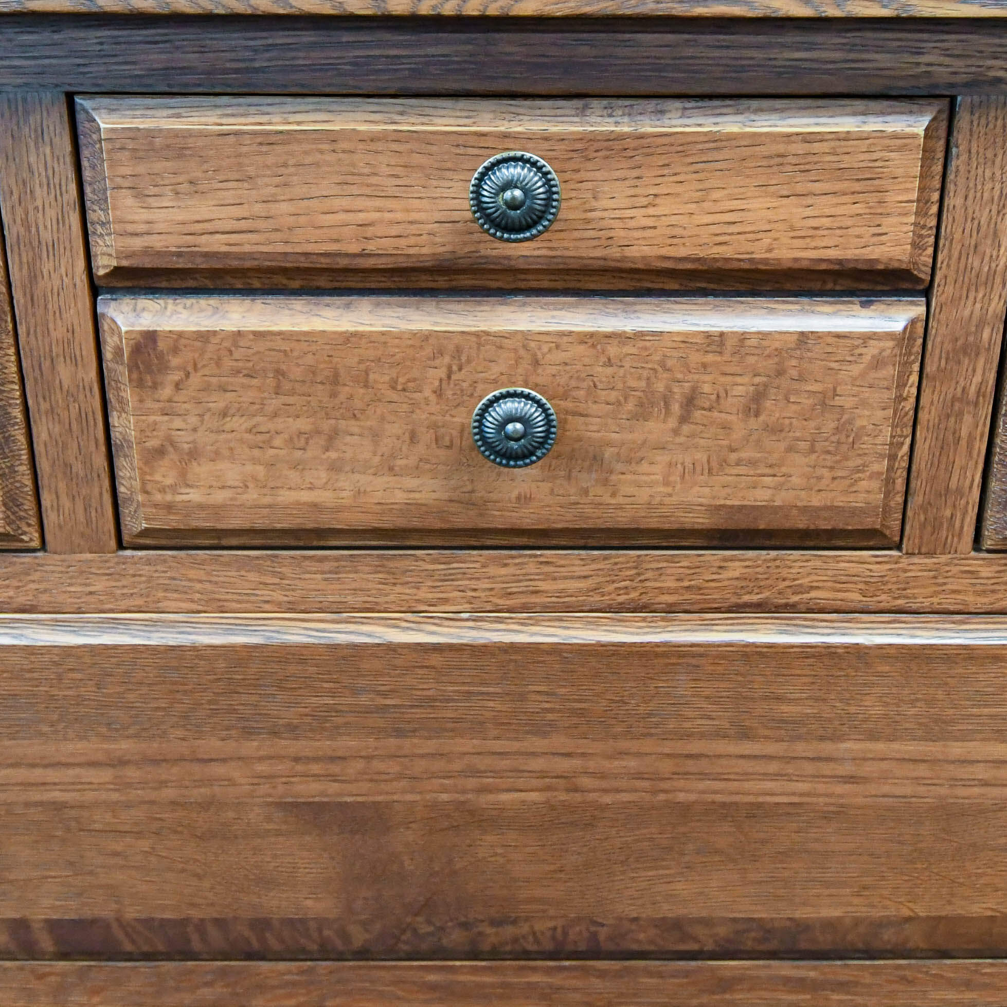 Vintage Oak 7 Drawer Chest-8