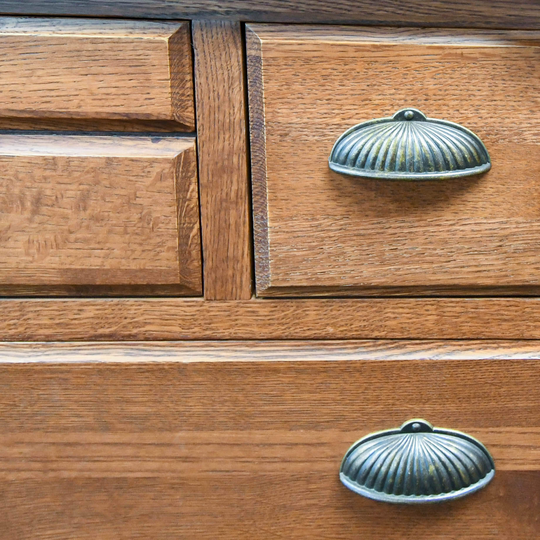 Vintage Oak 7 Drawer Chest-7