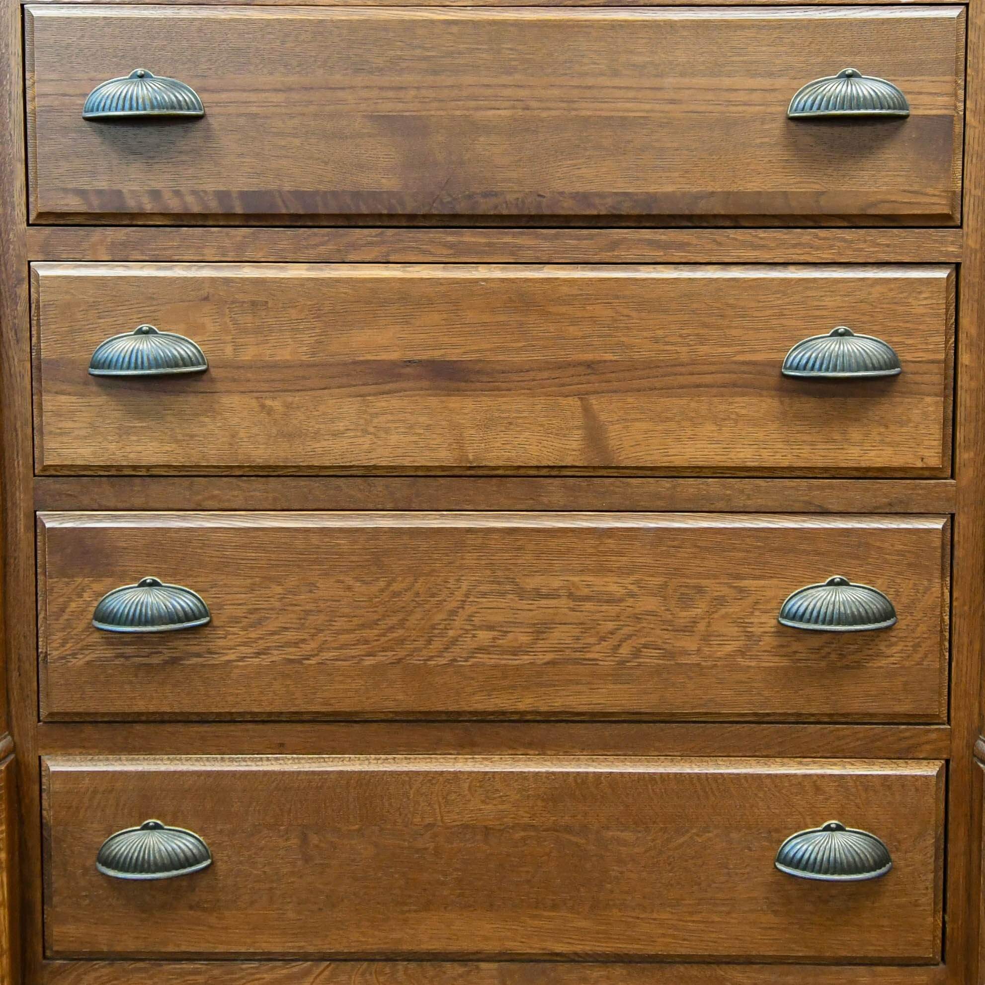 Vintage Oak 7 Drawer Chest-2