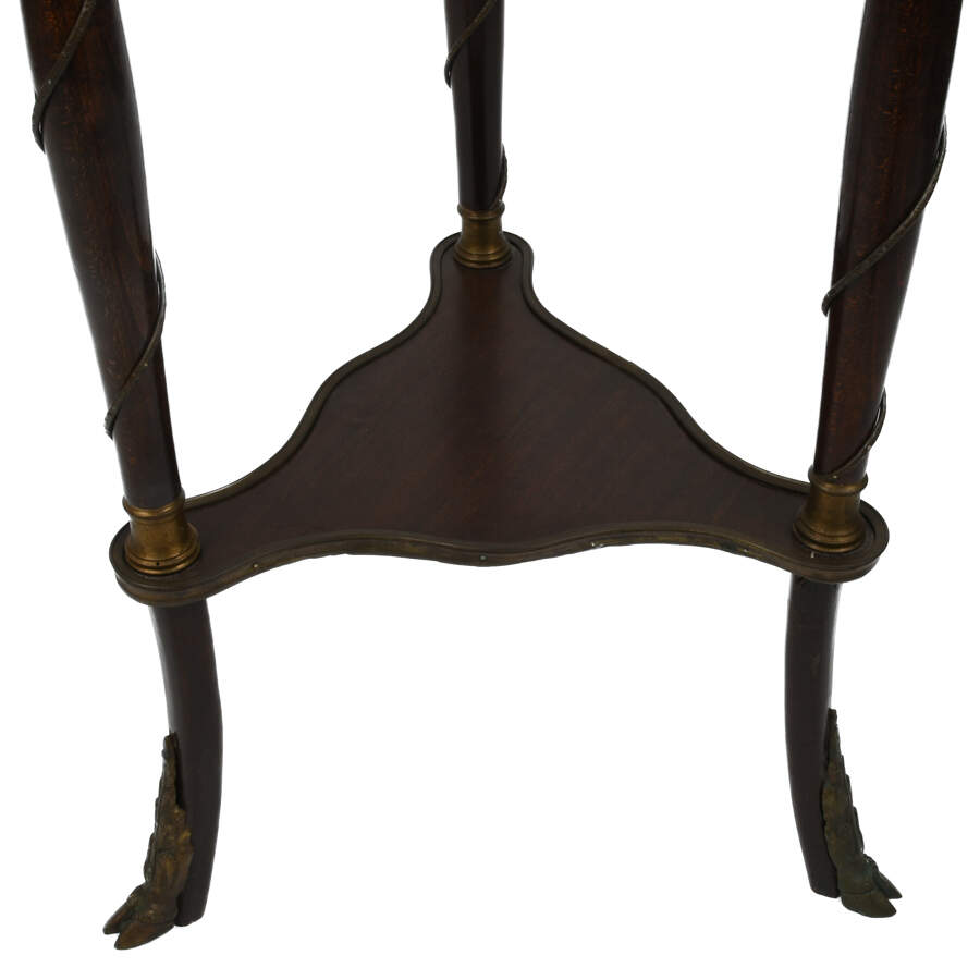 Antique Late 19th Century Louis XV Style Marquetry Side Table-6