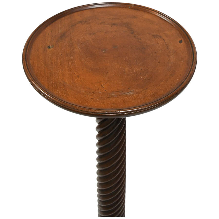 Chippendale Style Mahogany Torchére Plant Stand-6