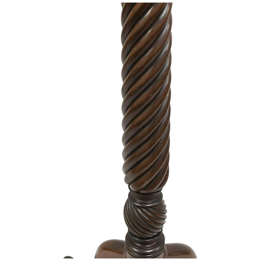 Chippendale Style Mahogany Torchére Plant Stand-4