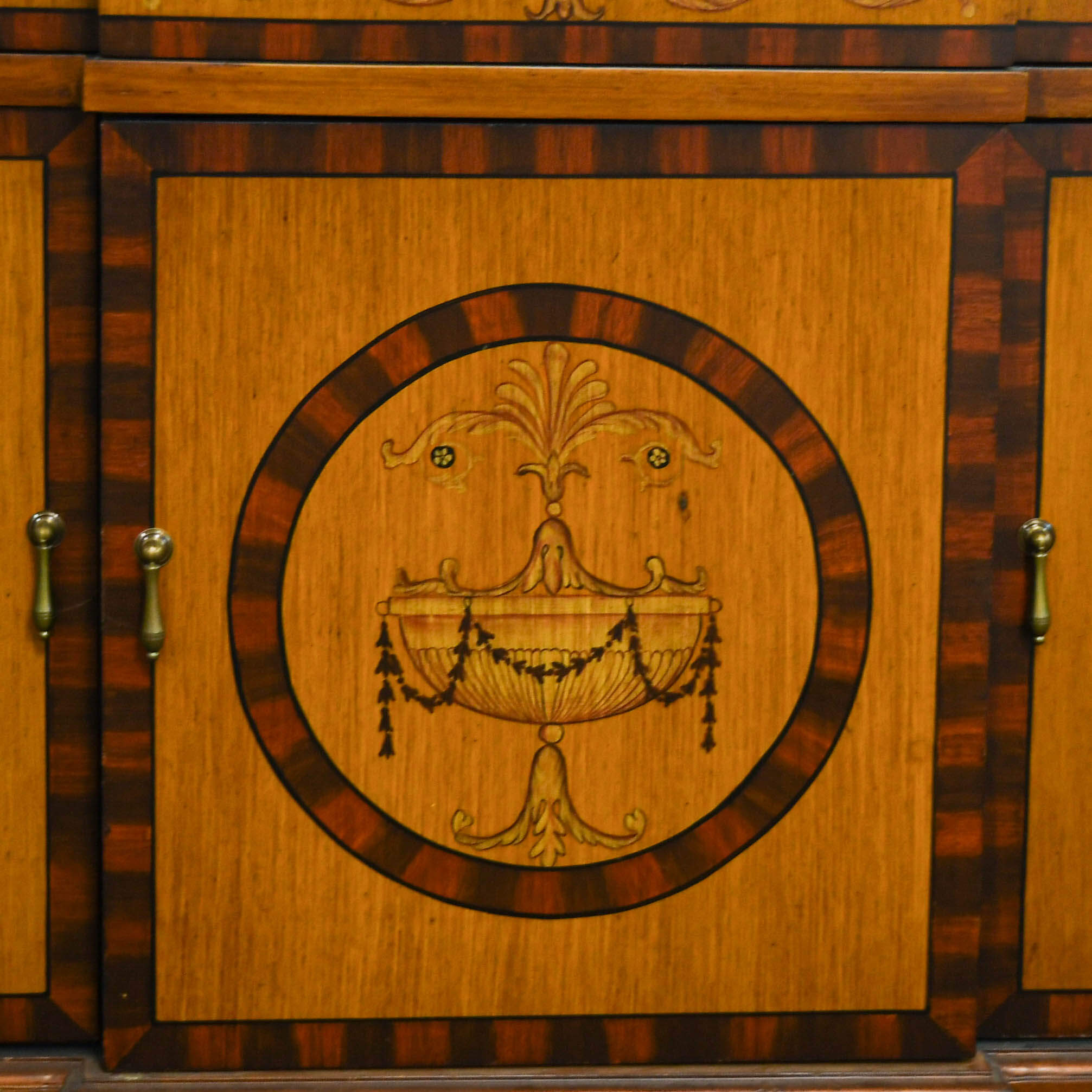 Castilian Imports Painted Urn Sideboard Cabinet-4