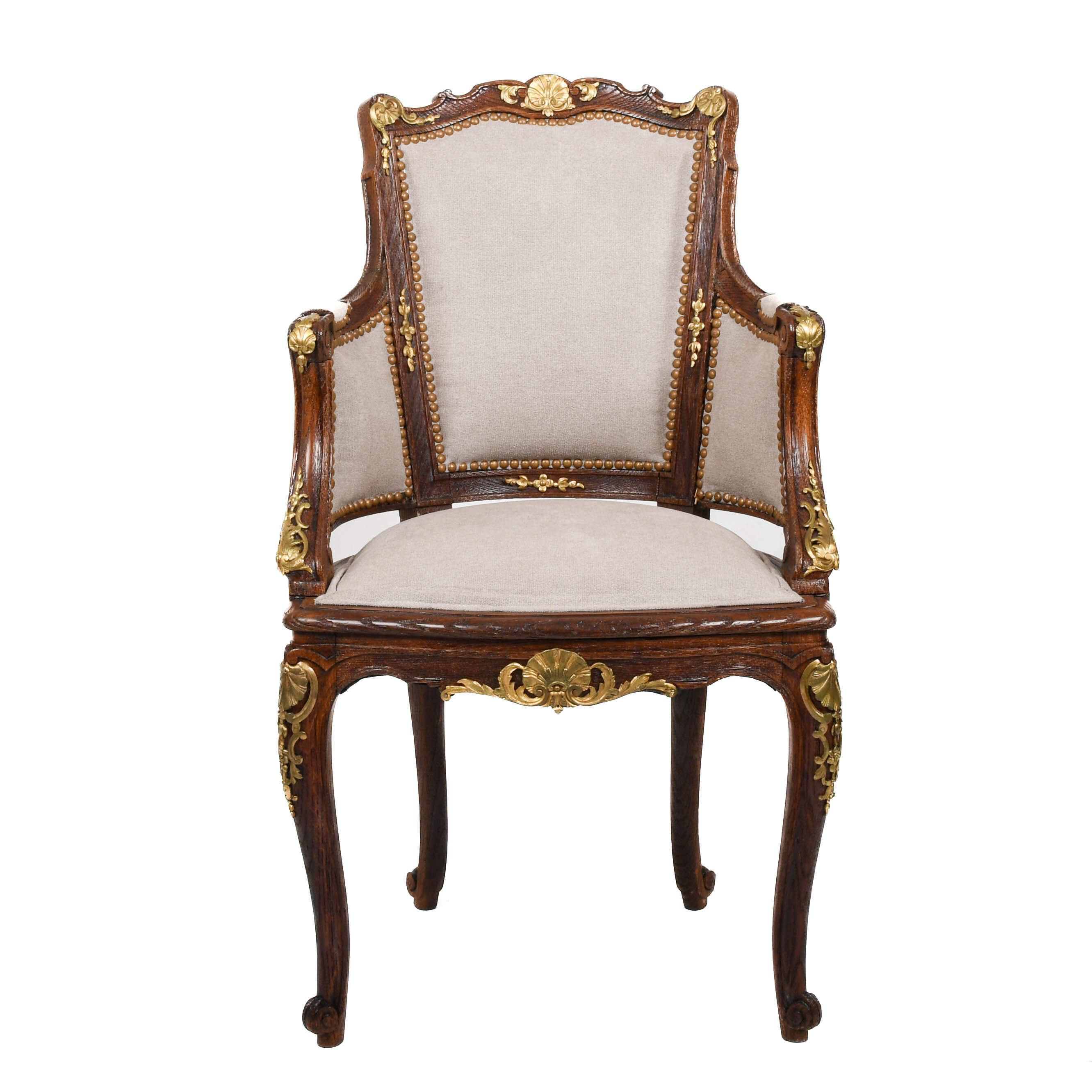 Antique French Louis XVI Parlor Chair-1