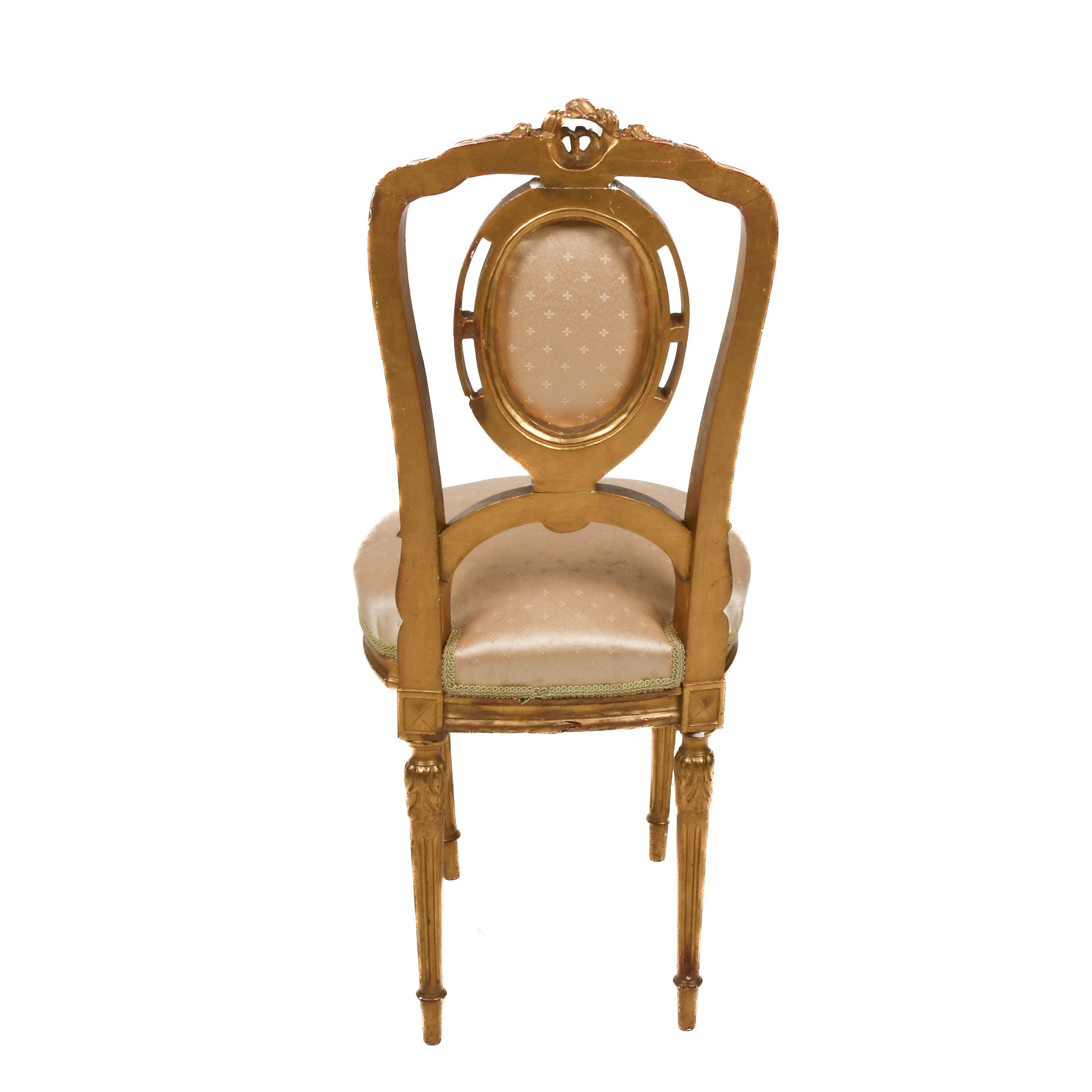 Antique French Ladies Slipper Chair-3