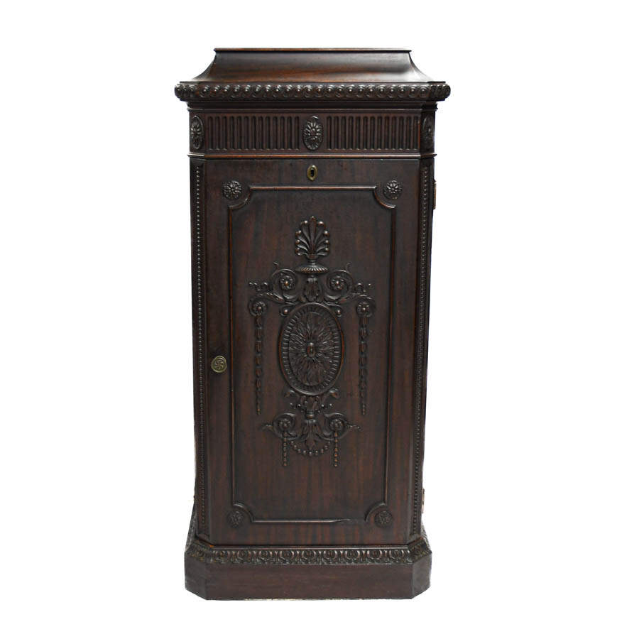 Antique 19th Century Renaissance Revival Music Sheet Cabinet-1