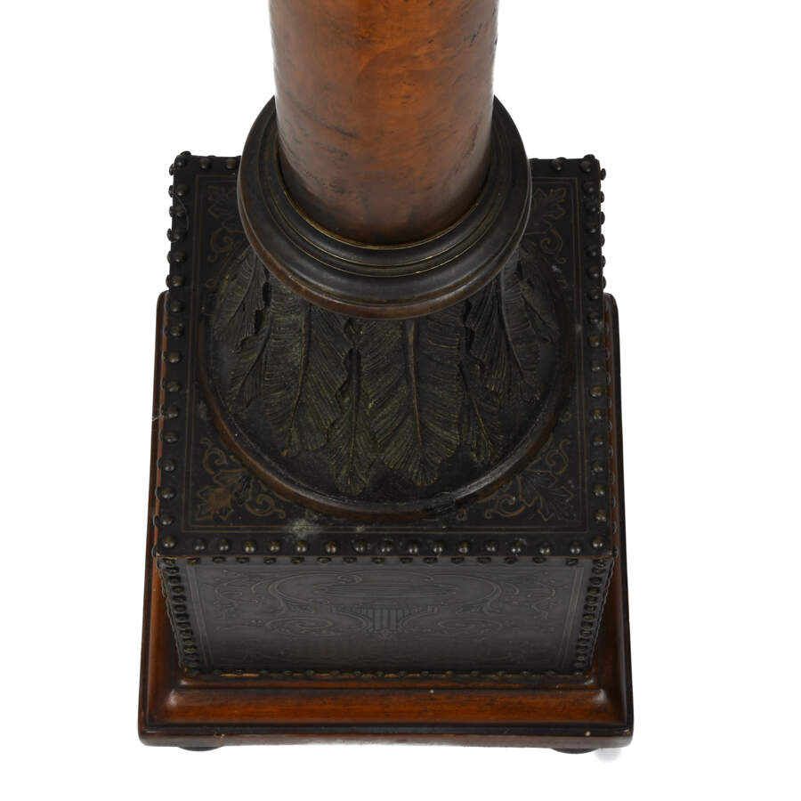 Ornate Bronze and Mixed Metal Pedestal-5