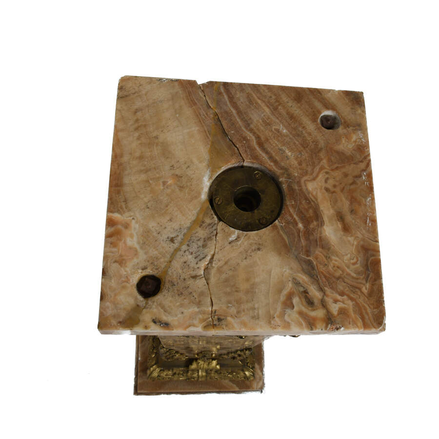 Marble Pedestal with Gilt-5