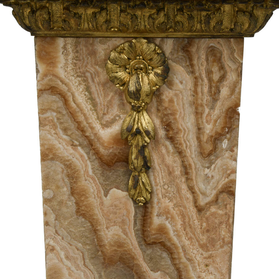 Marble Pedestal with Gilt-3