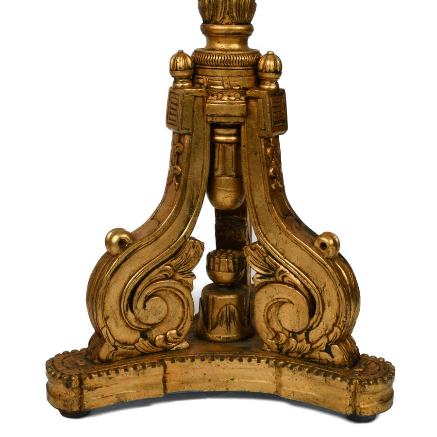 Pair of Carved and Gilded Wood Pedestals-5