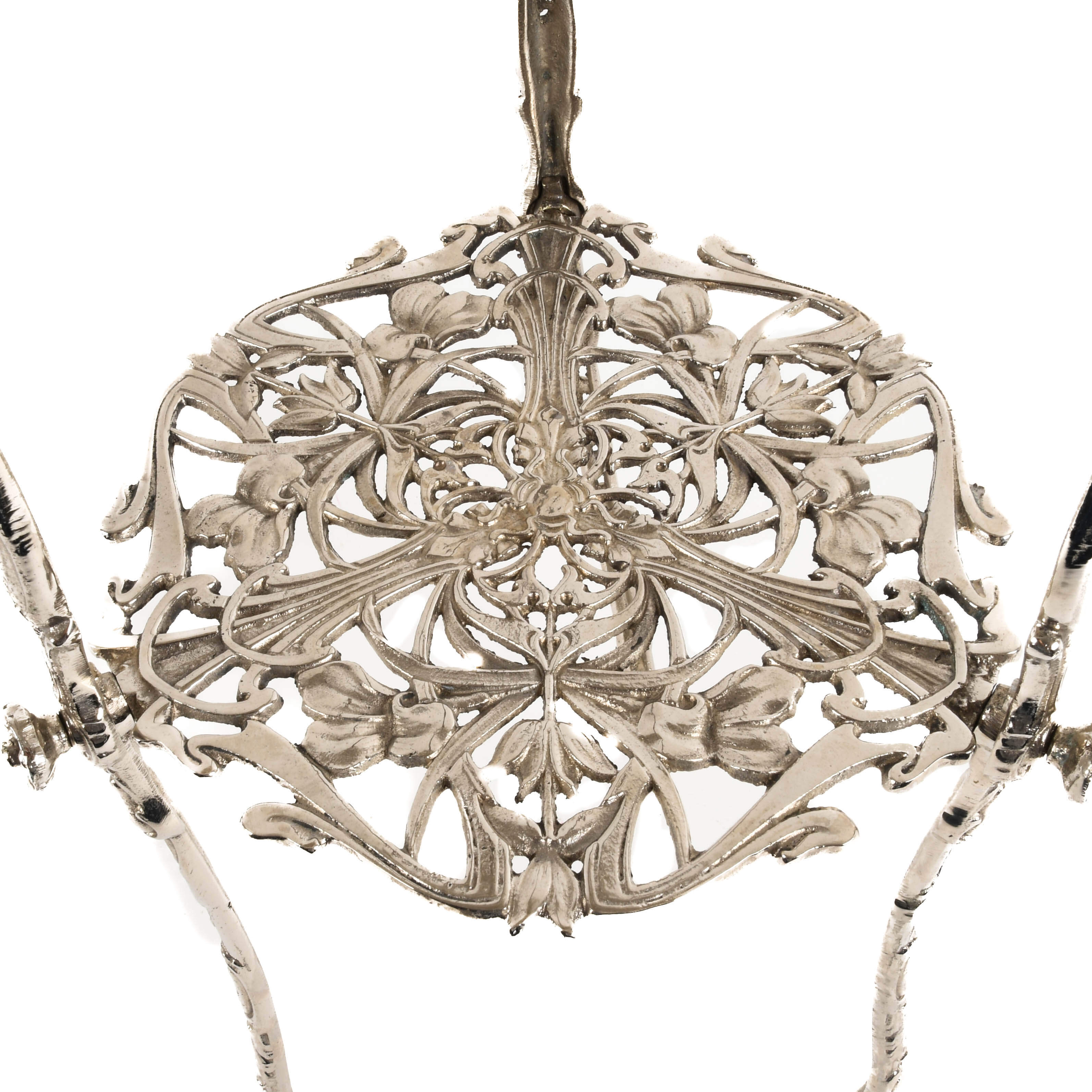Pair of Ornate Art Nouveau-Style Two-Tier Plant Stands-4